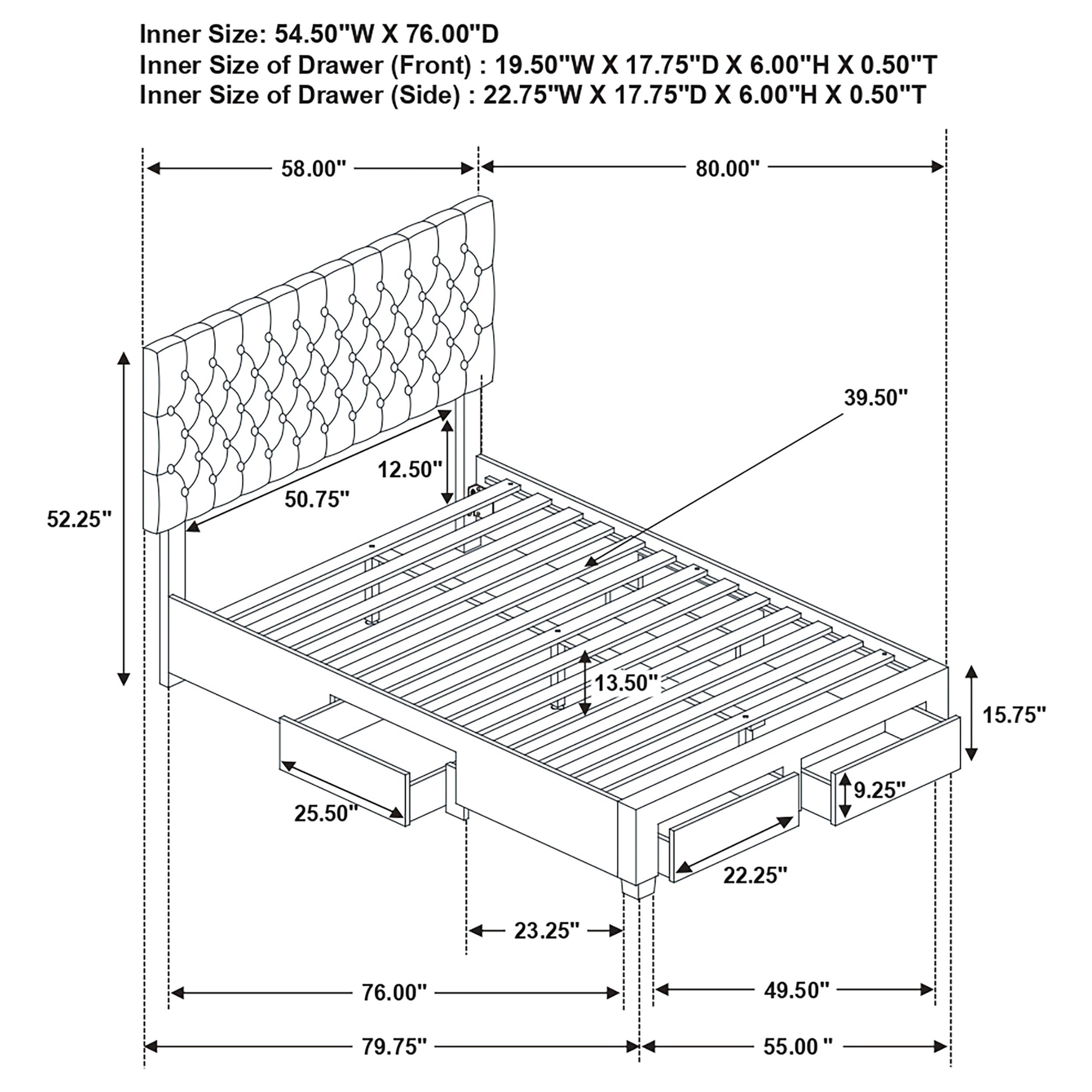 Soledad Panel Platform Storage Bed - Ideal Furniture (Fresno,CA)