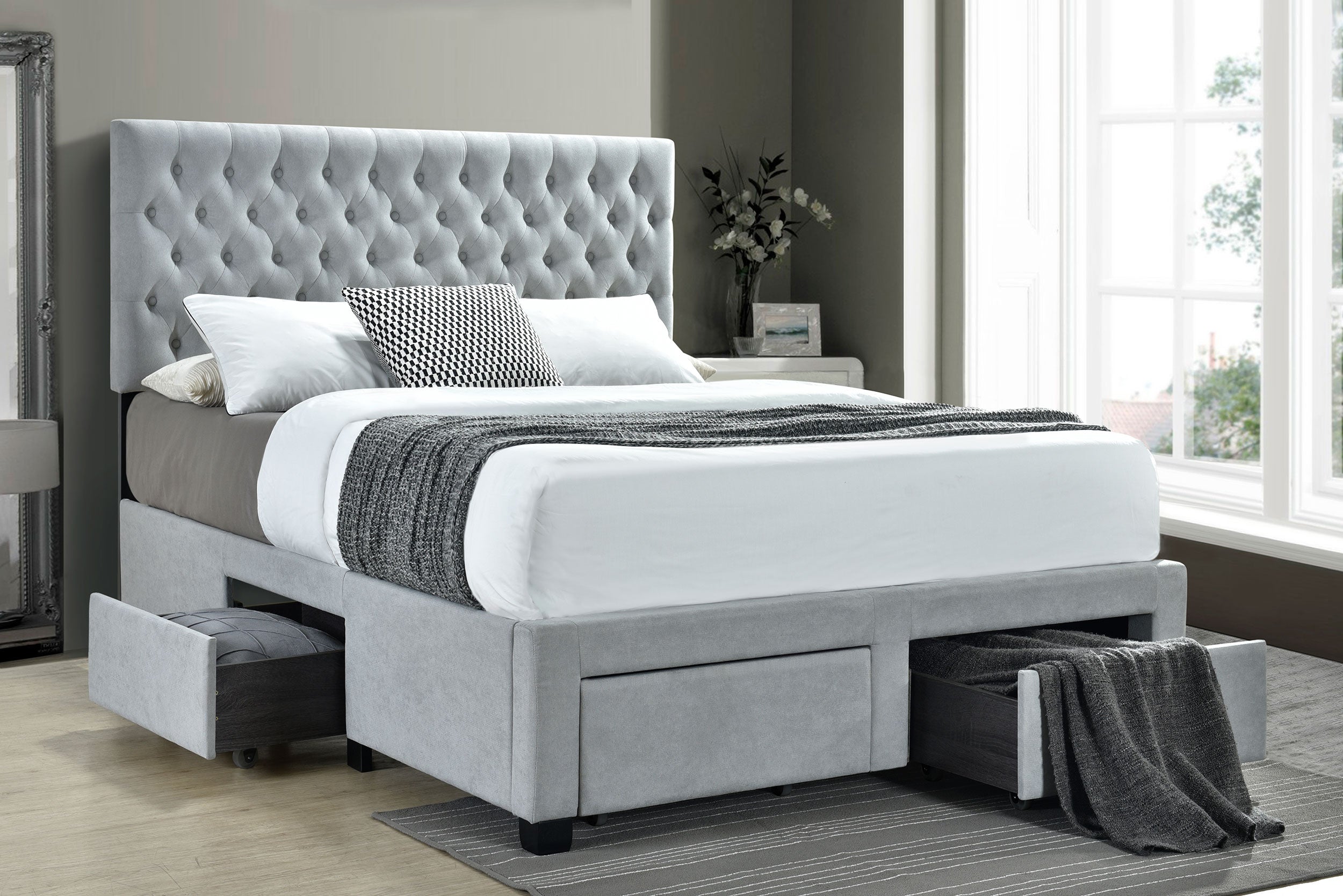 Soledad Panel Platform Storage Bed - Ideal Furniture (Fresno,CA)