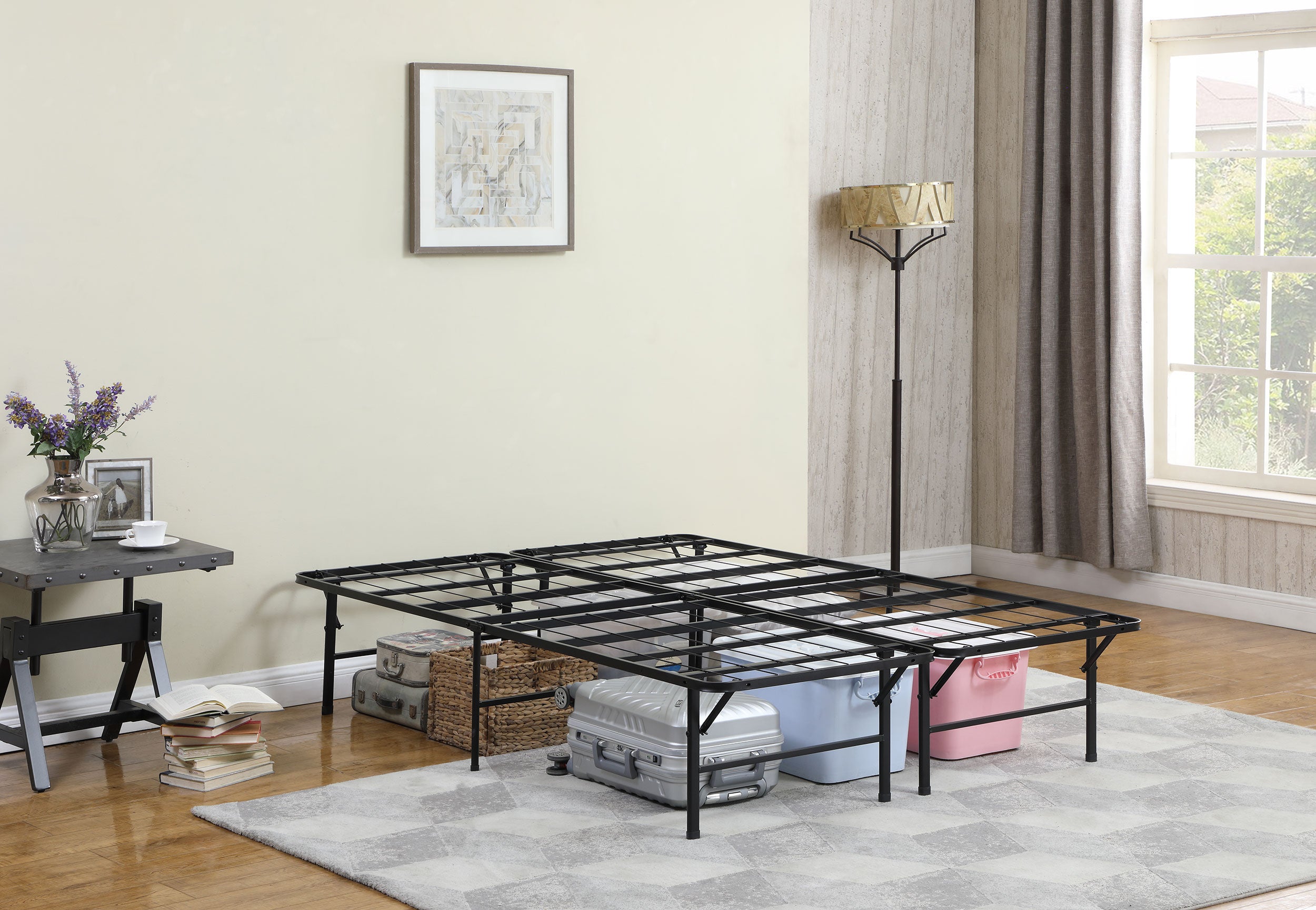 Mabel Foldable Platform Bed Frame - Ideal Furniture (Fresno,CA)