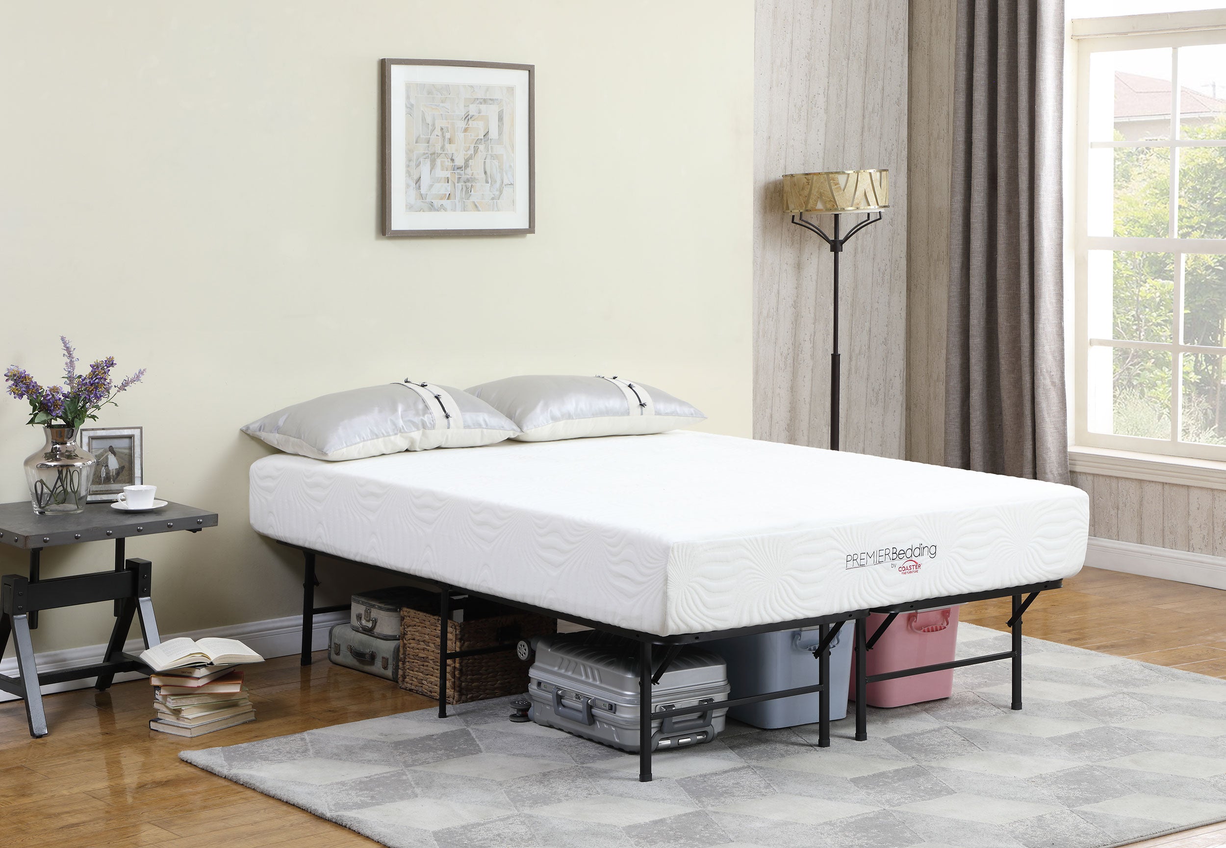 Mabel Foldable Platform Bed Frame - Ideal Furniture (Fresno,CA)