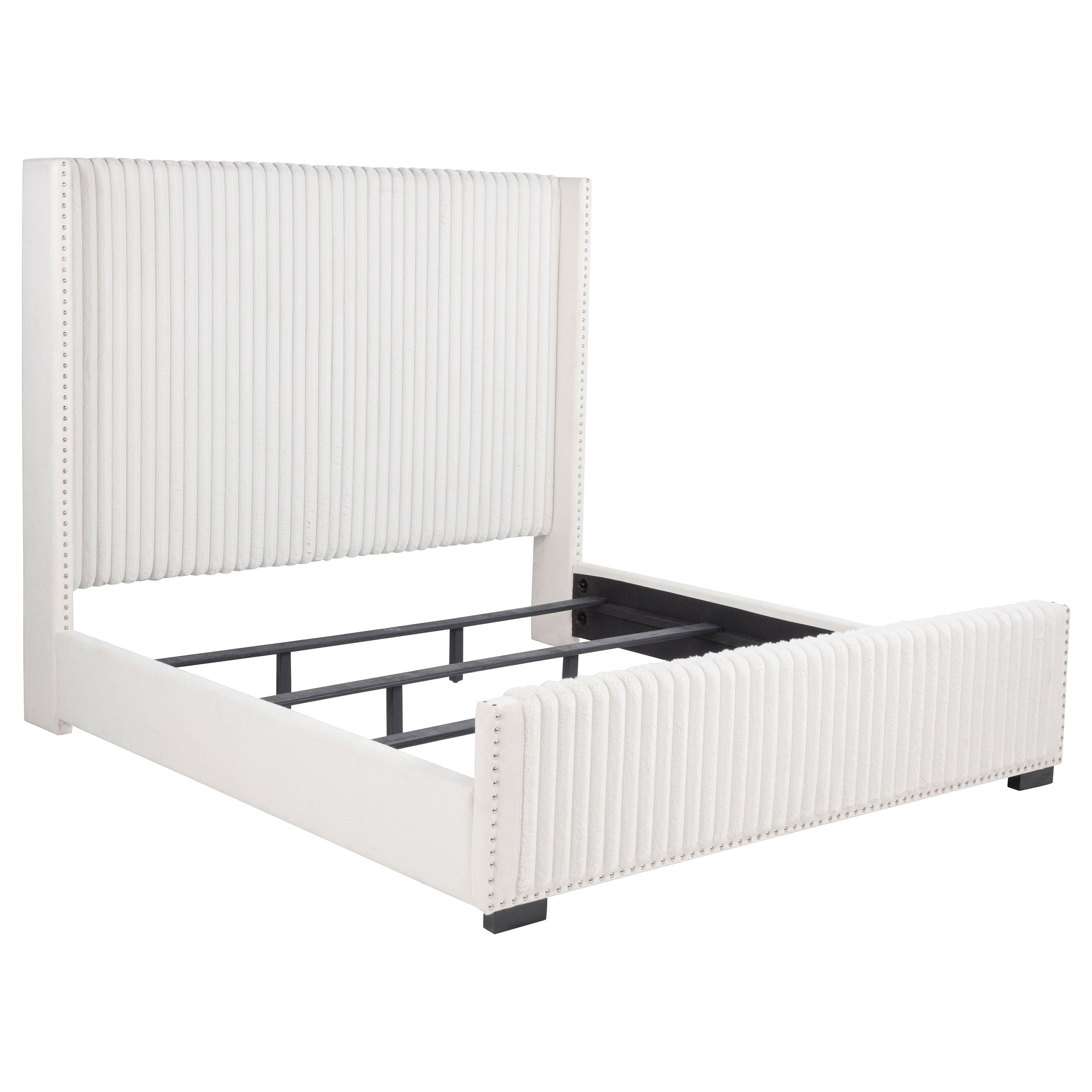 Natasha Wingback Bed - Ideal Furniture (Fresno,CA)