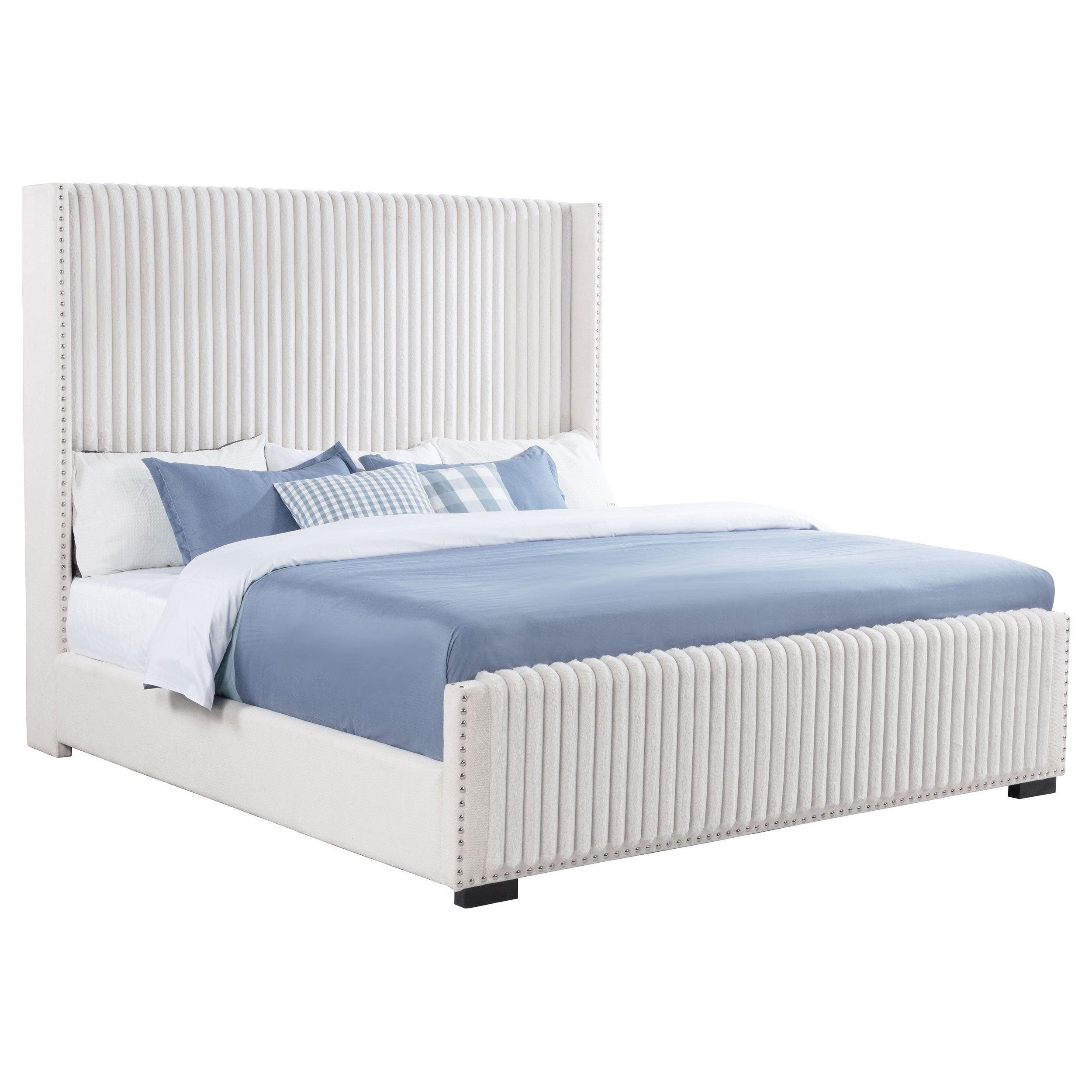 Natasha Wingback Bed - Ideal Furniture (Fresno,CA)