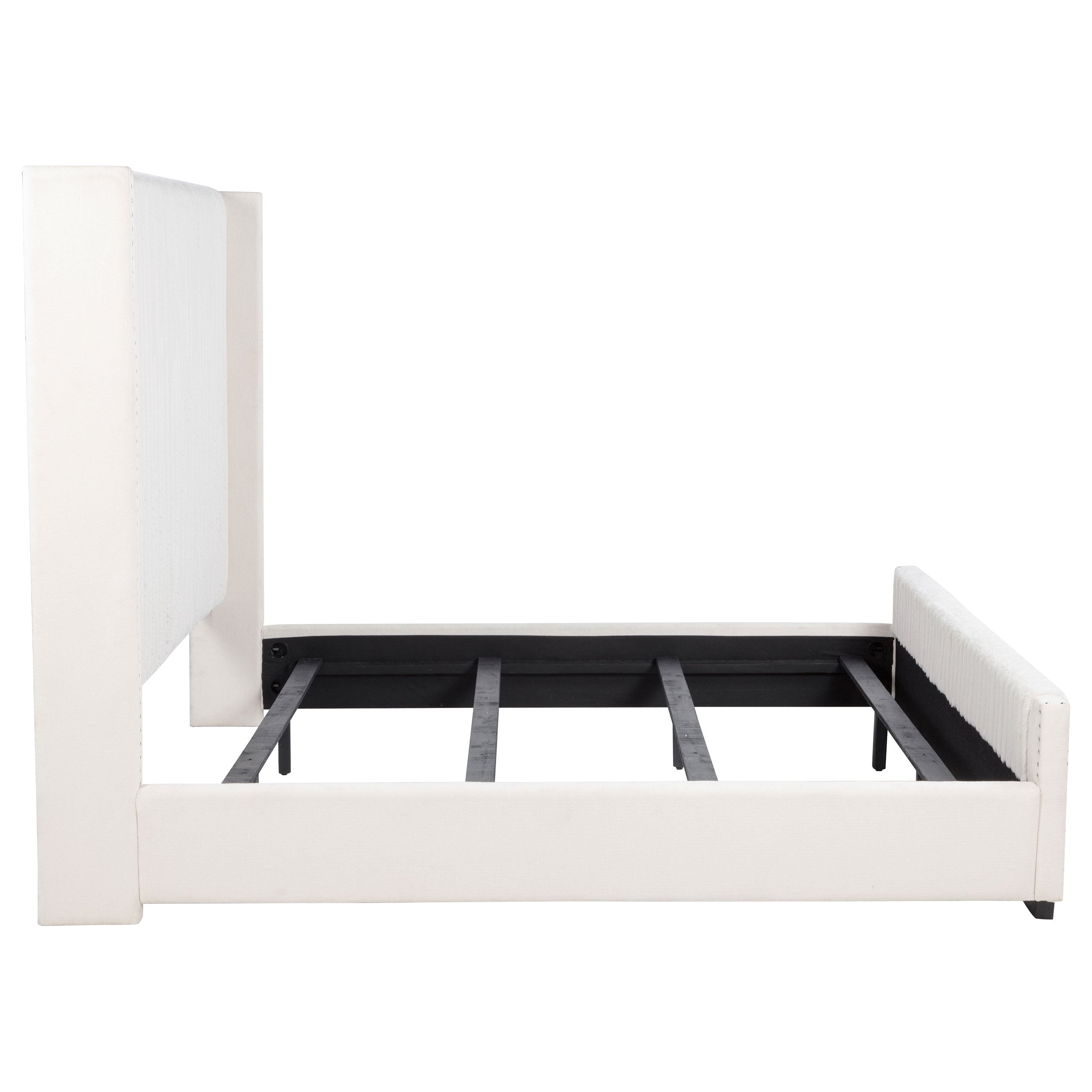 Natasha Wingback Bed - Ideal Furniture (Fresno,CA)