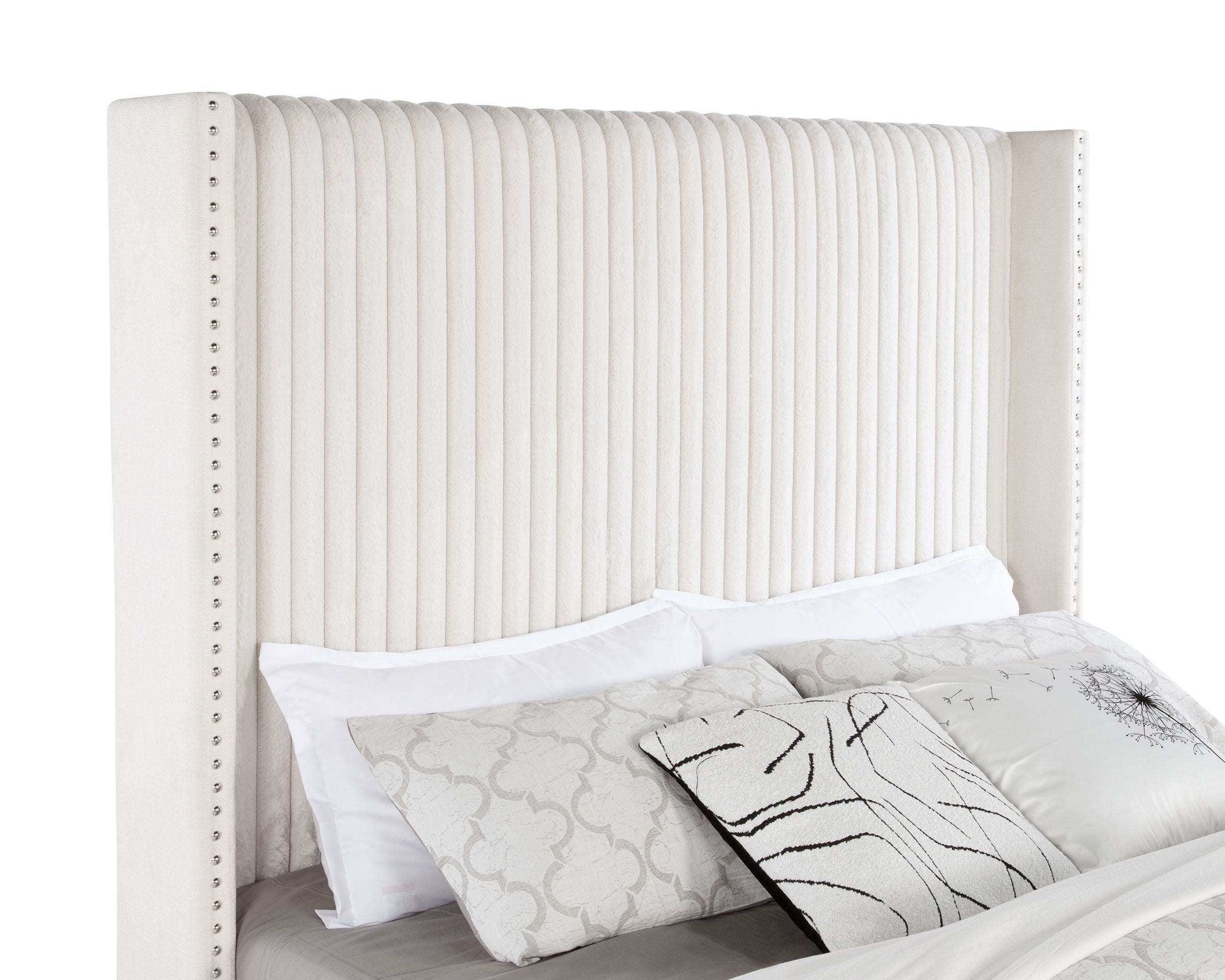 Natasha Wingback Bed - Ideal Furniture (Fresno,CA)