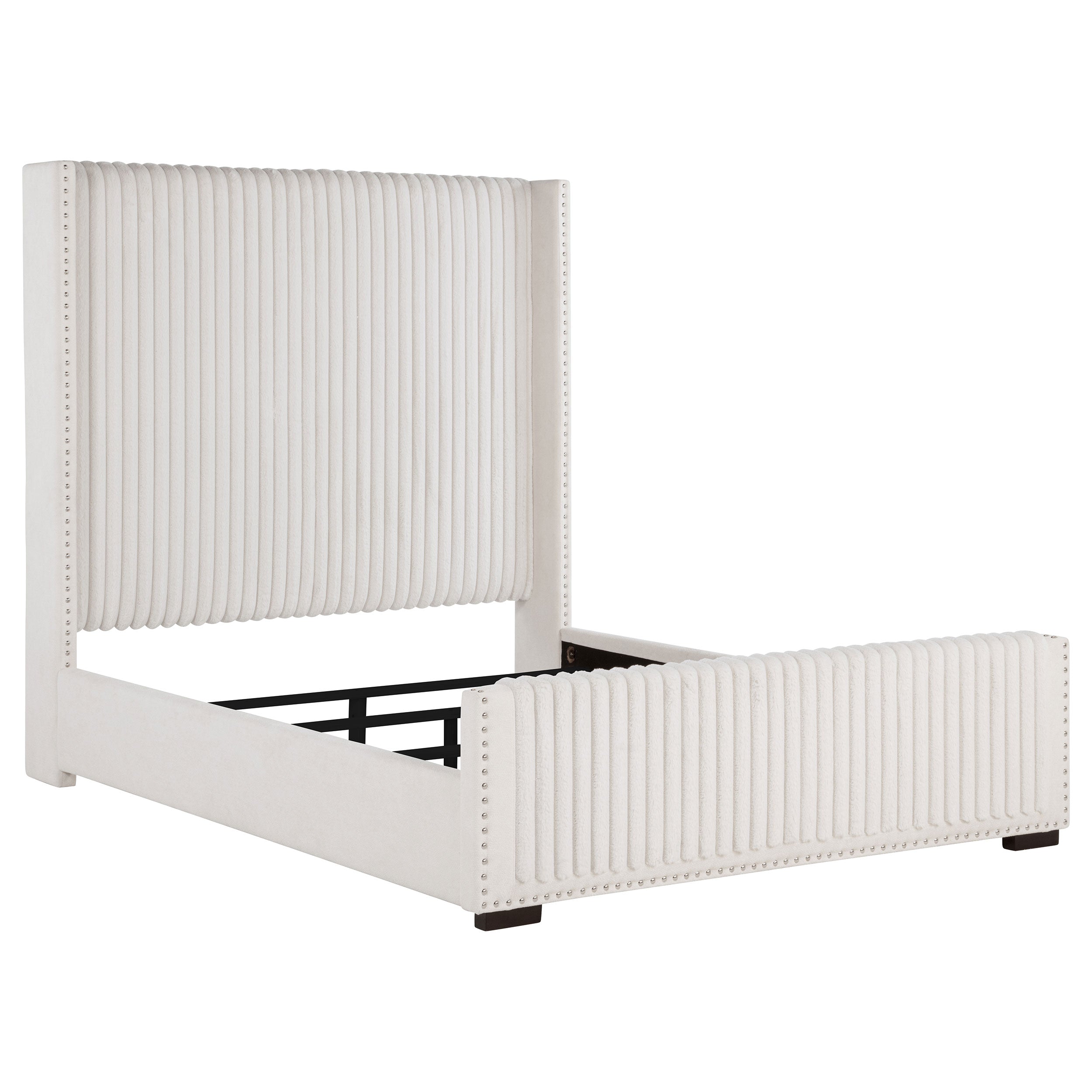 Natasha Wingback Bed - Ideal Furniture (Fresno,CA)