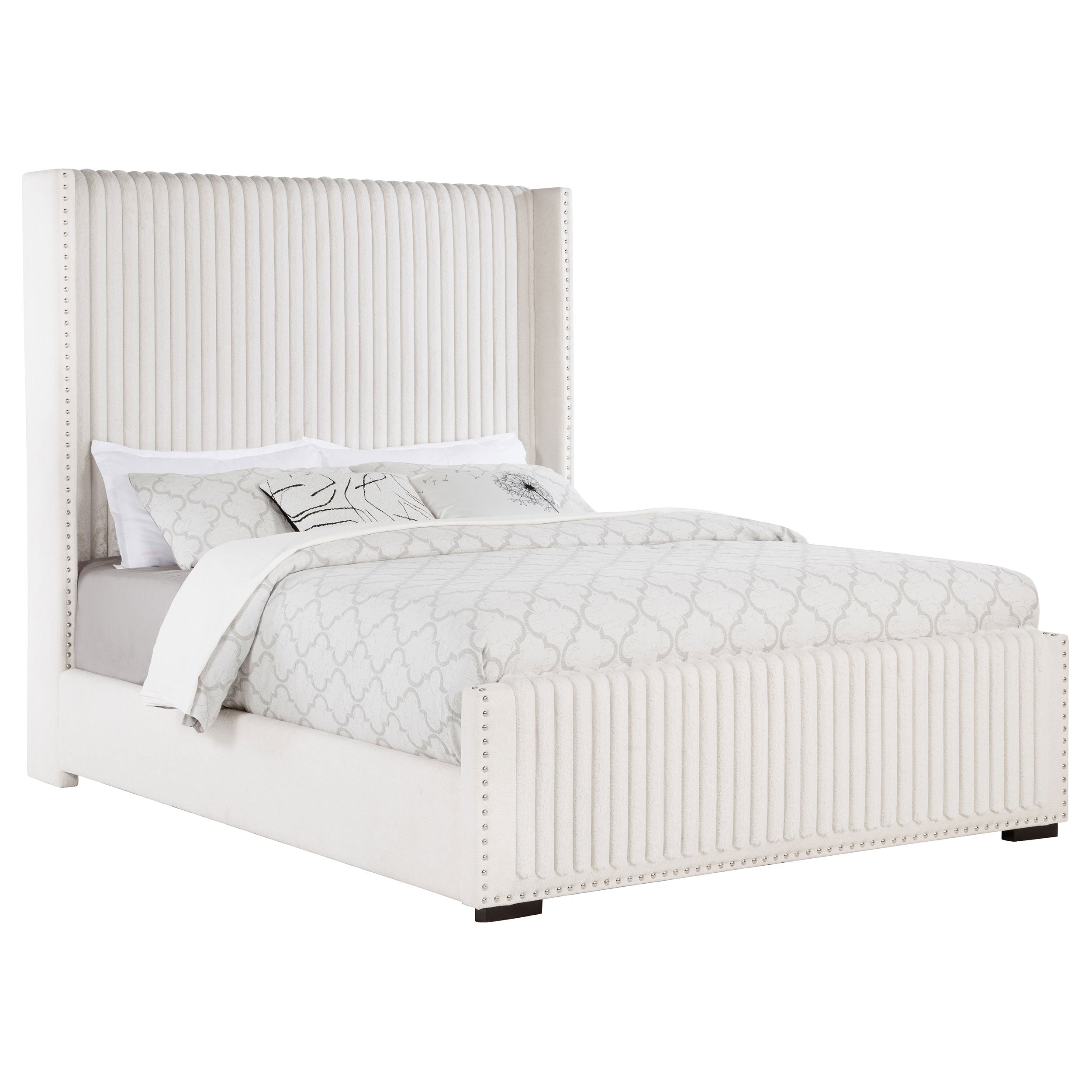 Natasha Wingback Bed - Ideal Furniture (Fresno,CA)