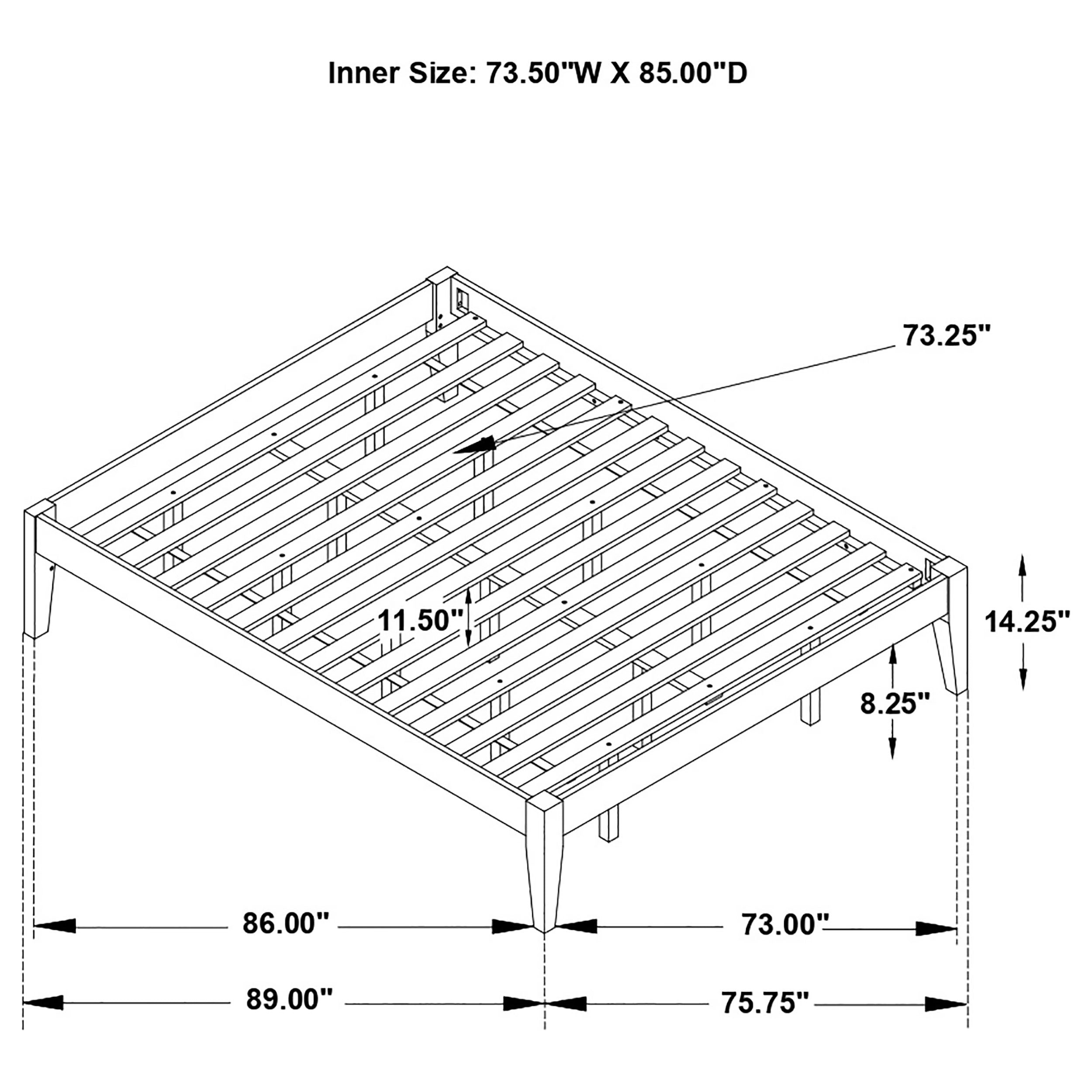Hounslow Platform Bed Base - Ideal Furniture (Fresno,CA)