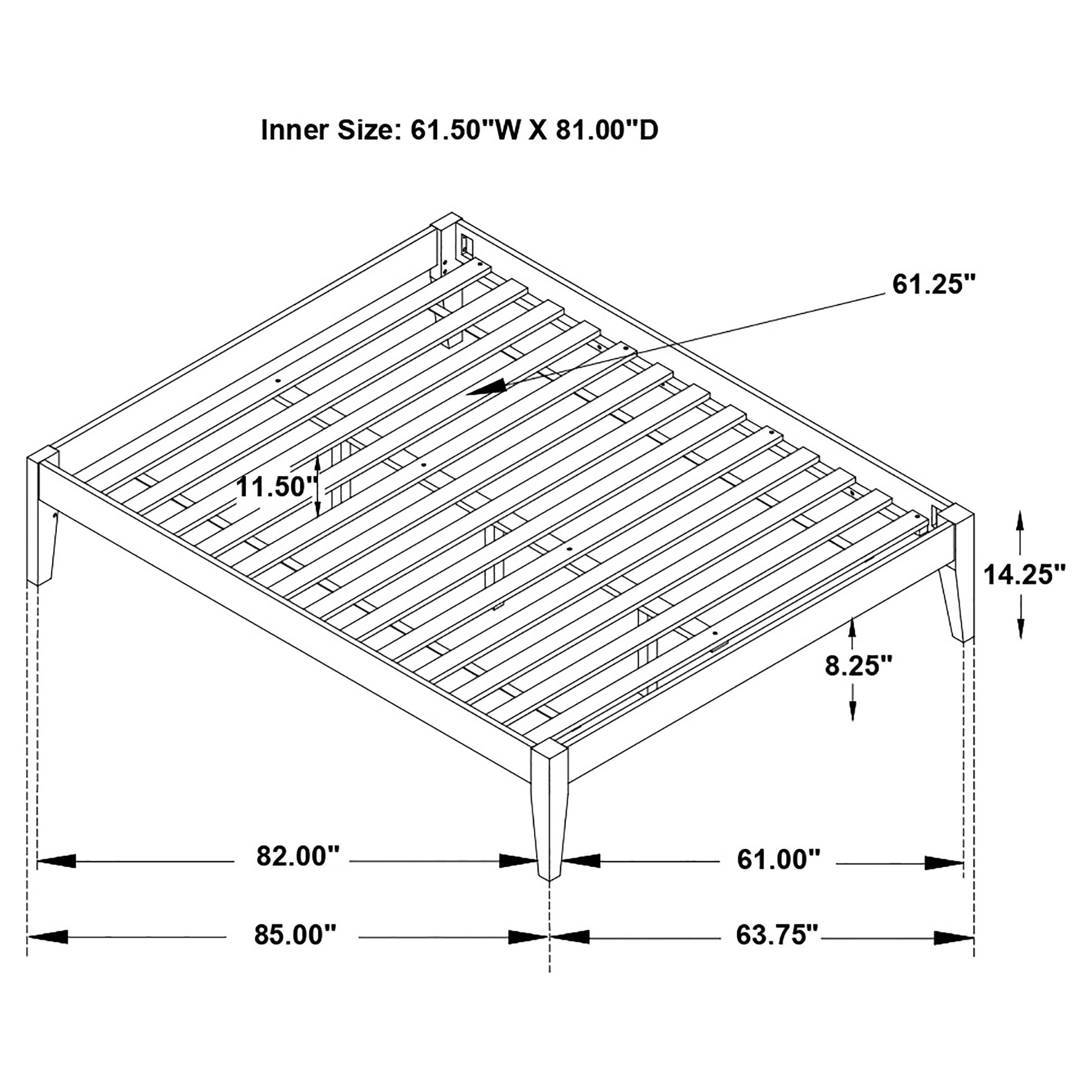 Hounslow Platform Bed Base - Ideal Furniture (Fresno,CA)