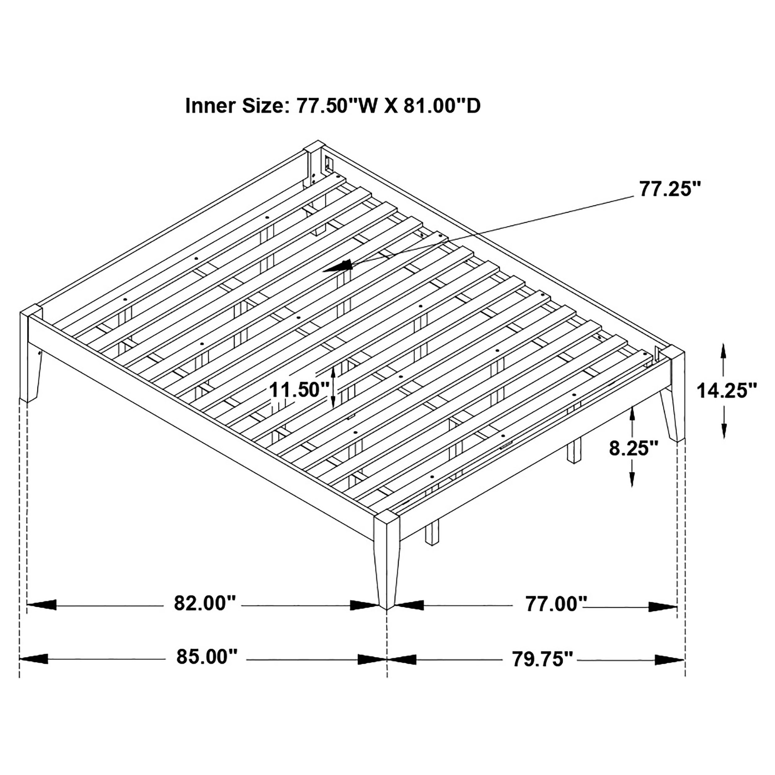 Hounslow Platform Bed Base - Ideal Furniture (Fresno,CA)