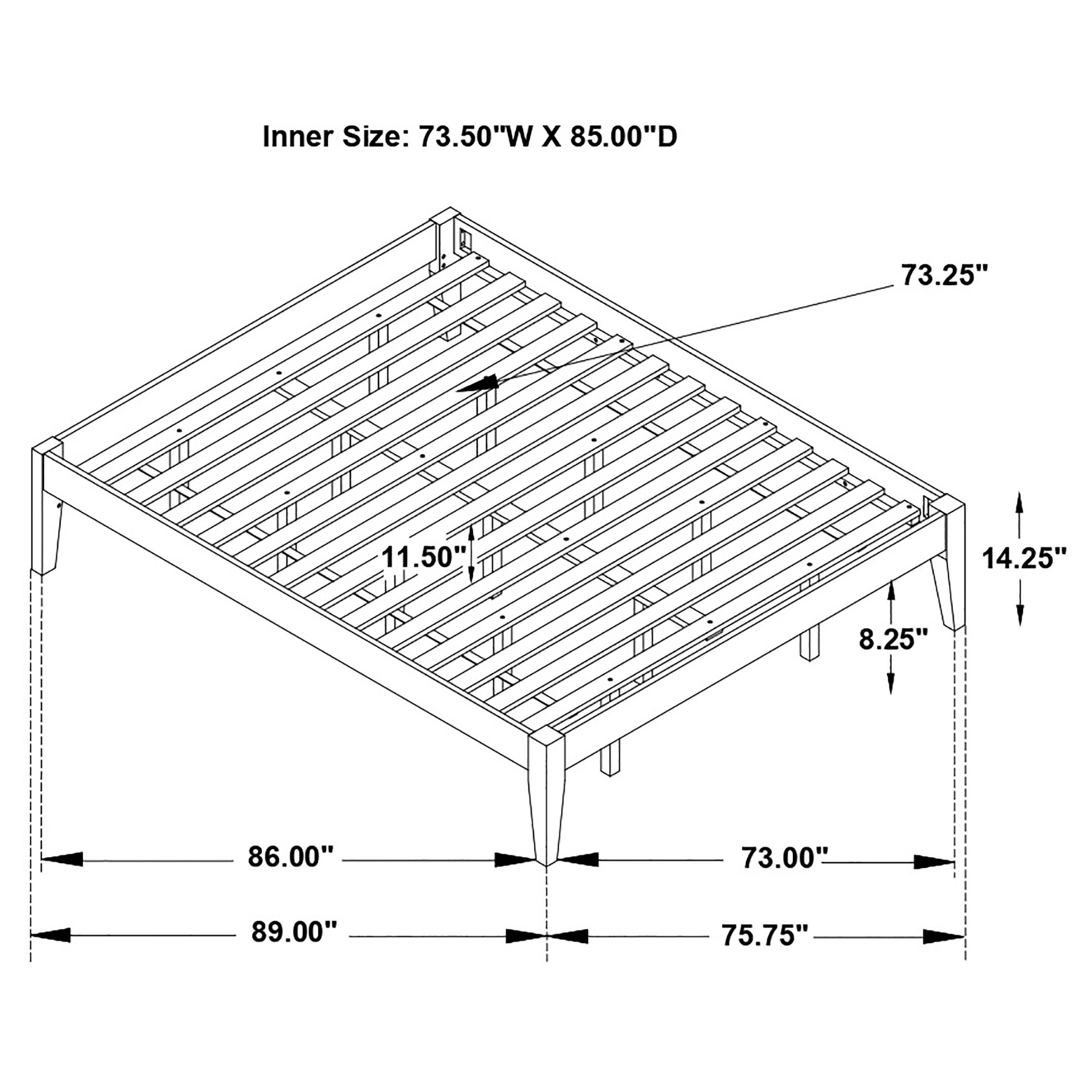 Hounslow Platform Bed Base - Ideal Furniture (Fresno,CA)