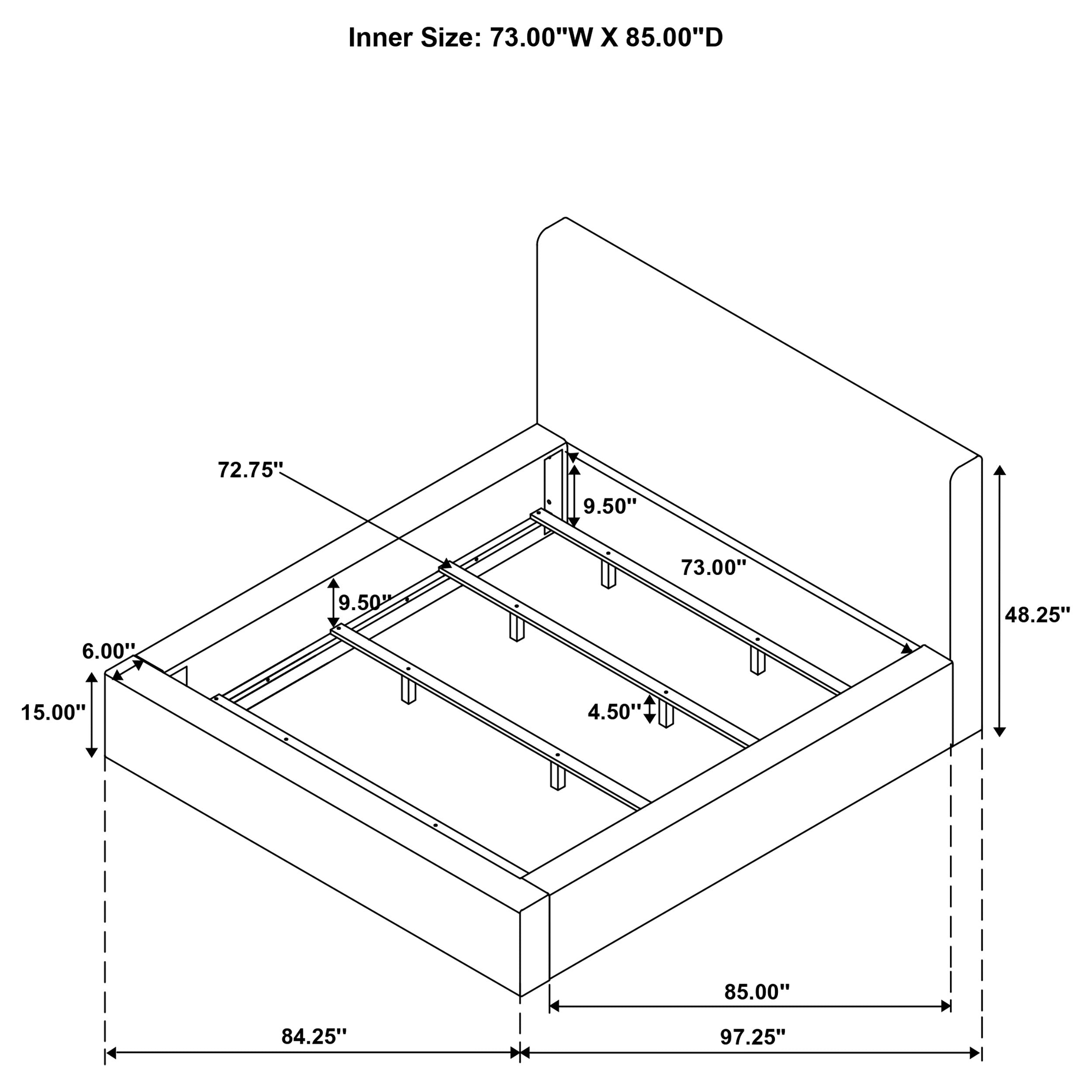 Rebecca Panel Bed - Ideal Furniture (Fresno,CA)