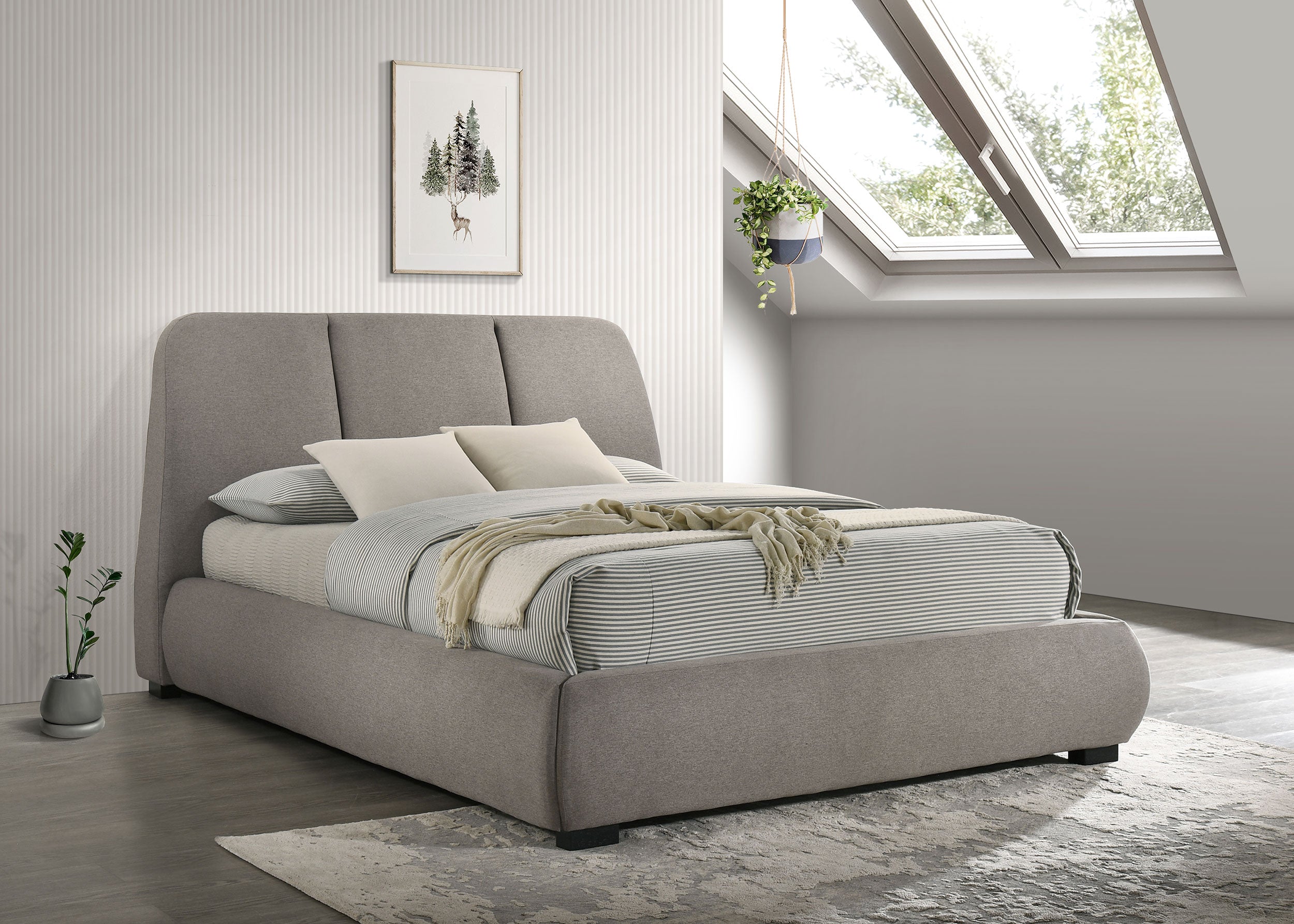 Mokena Panel Platform Bed - Ideal Furniture (Fresno,CA)