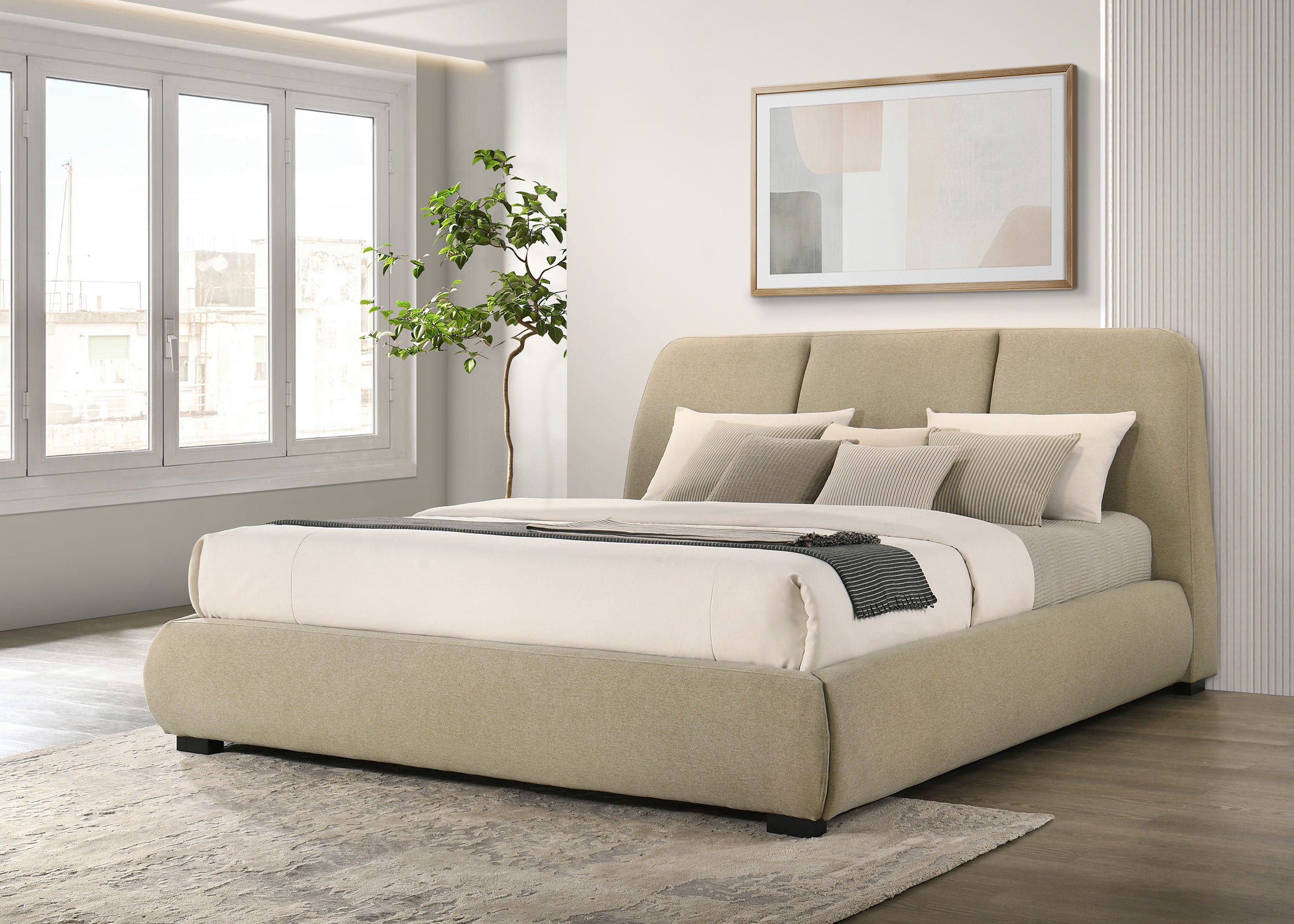 Mokena Panel Platform Bed - Ideal Furniture (Fresno,CA)