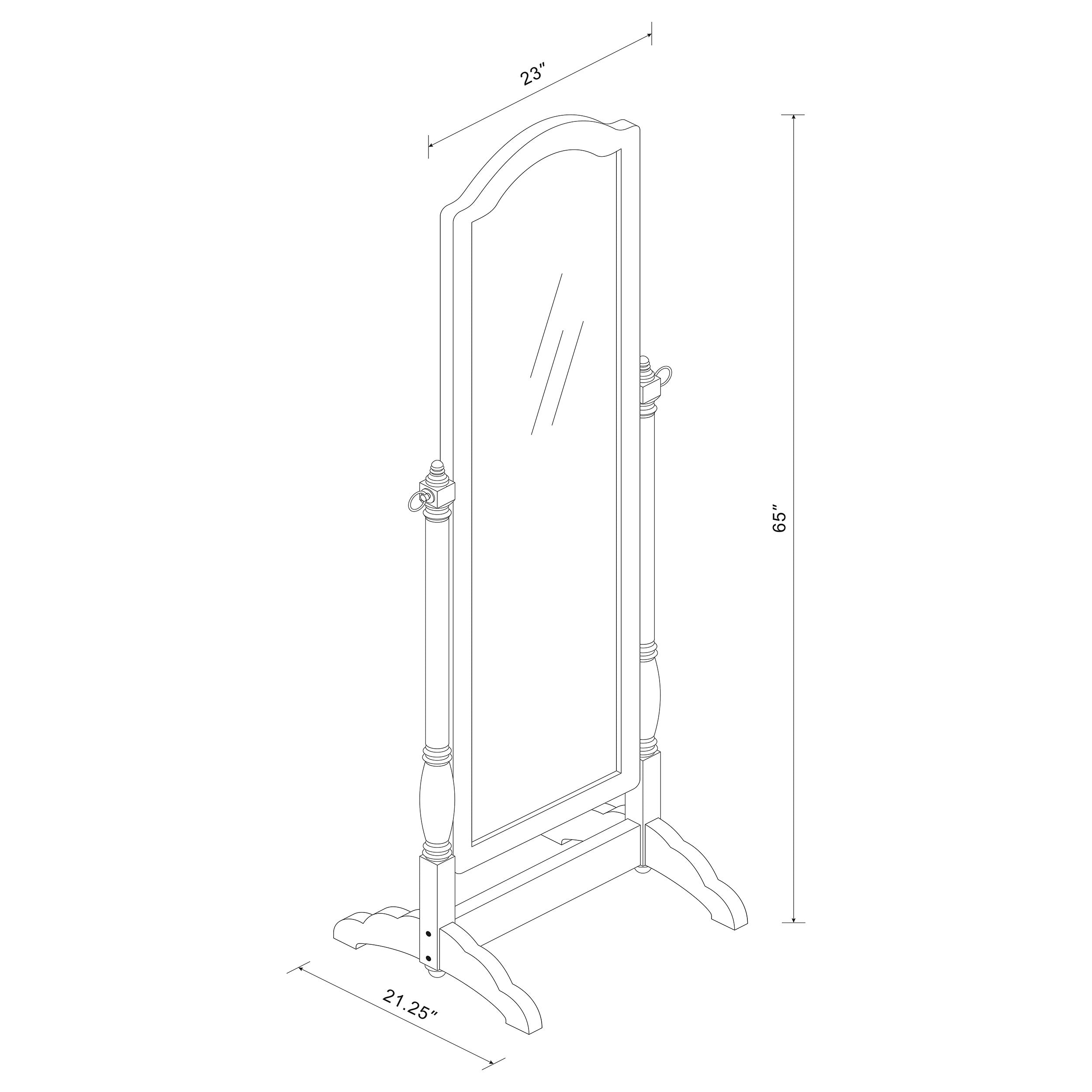 Cabot Cheval Mirror - Ideal Furniture (Fresno,CA)
