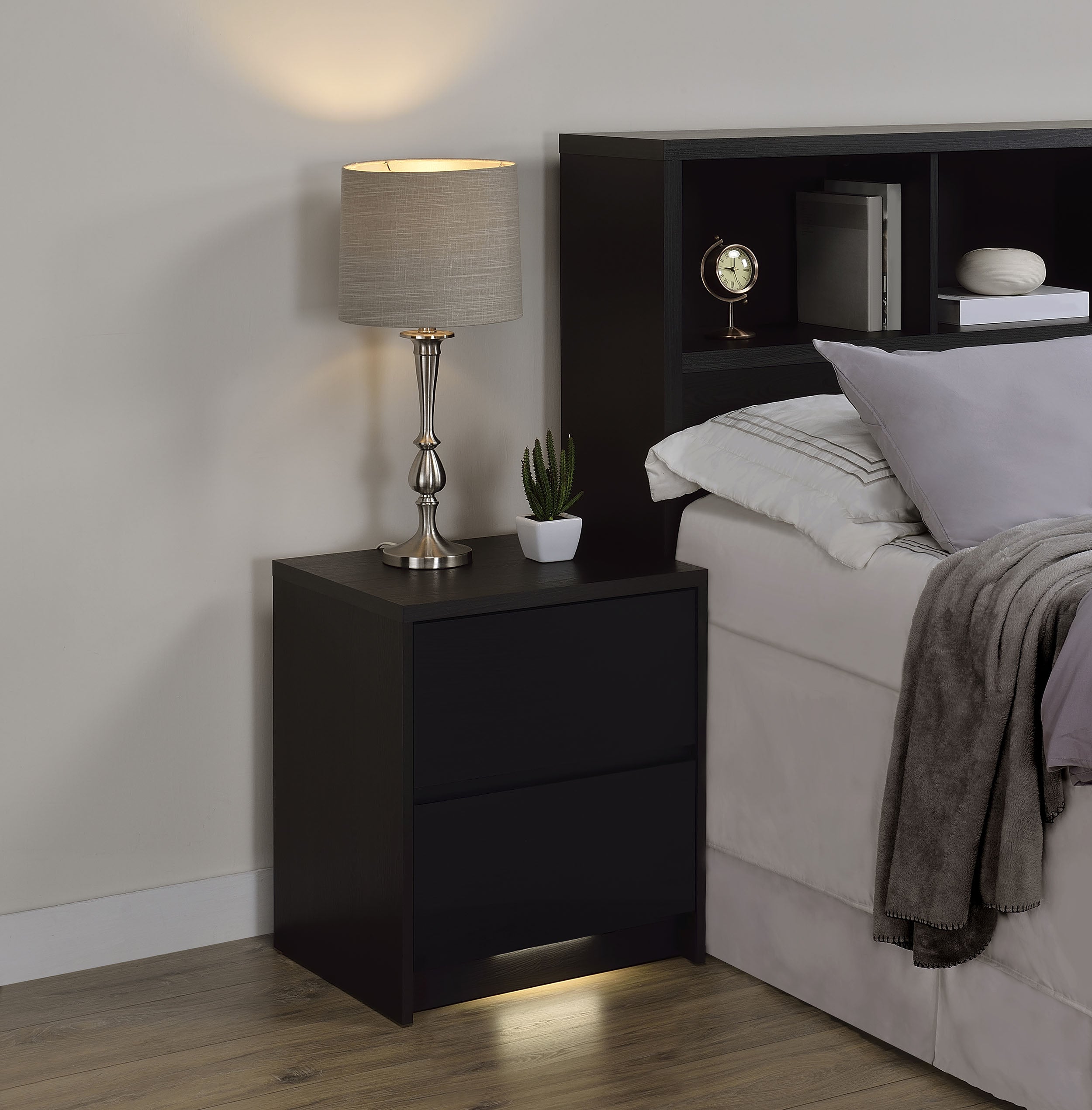 Westpark Nightstand with LED Lighting - Ideal Furniture (Fresno,CA)