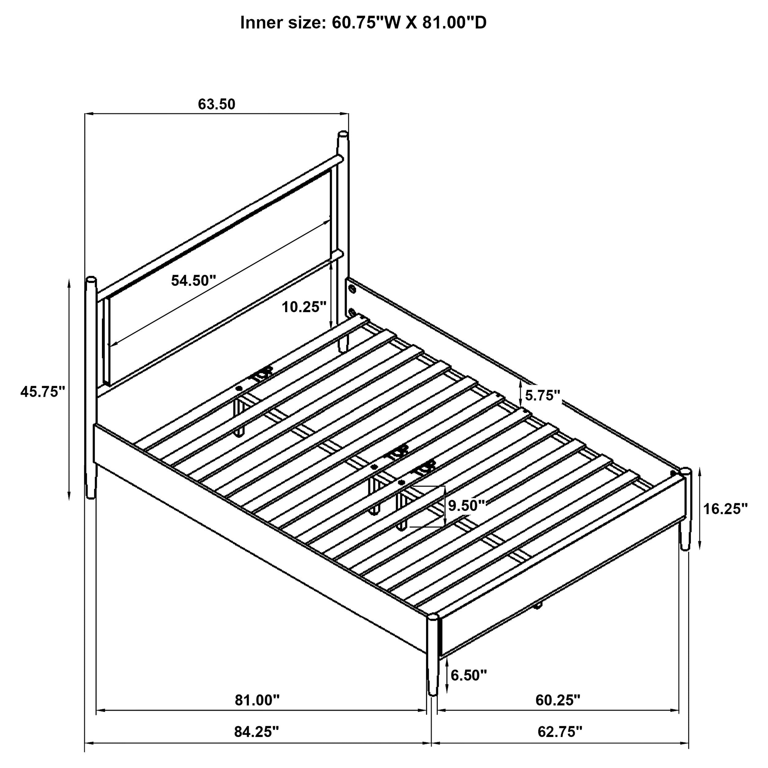 Mason Panel Platform Bed - Ideal Furniture (Fresno,CA)
