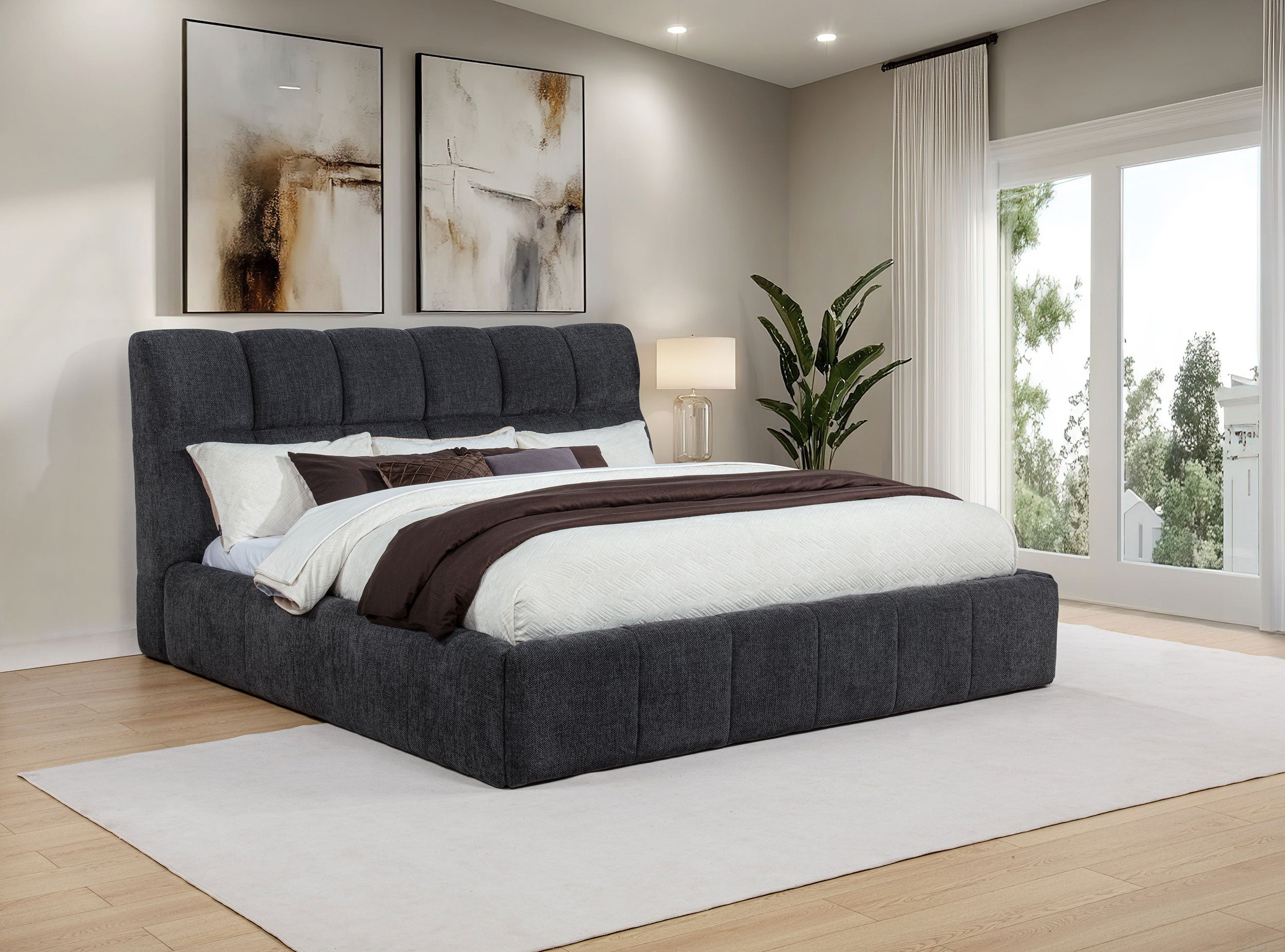 Nollet Panel Platform Bed - Ideal Furniture (Fresno,CA)