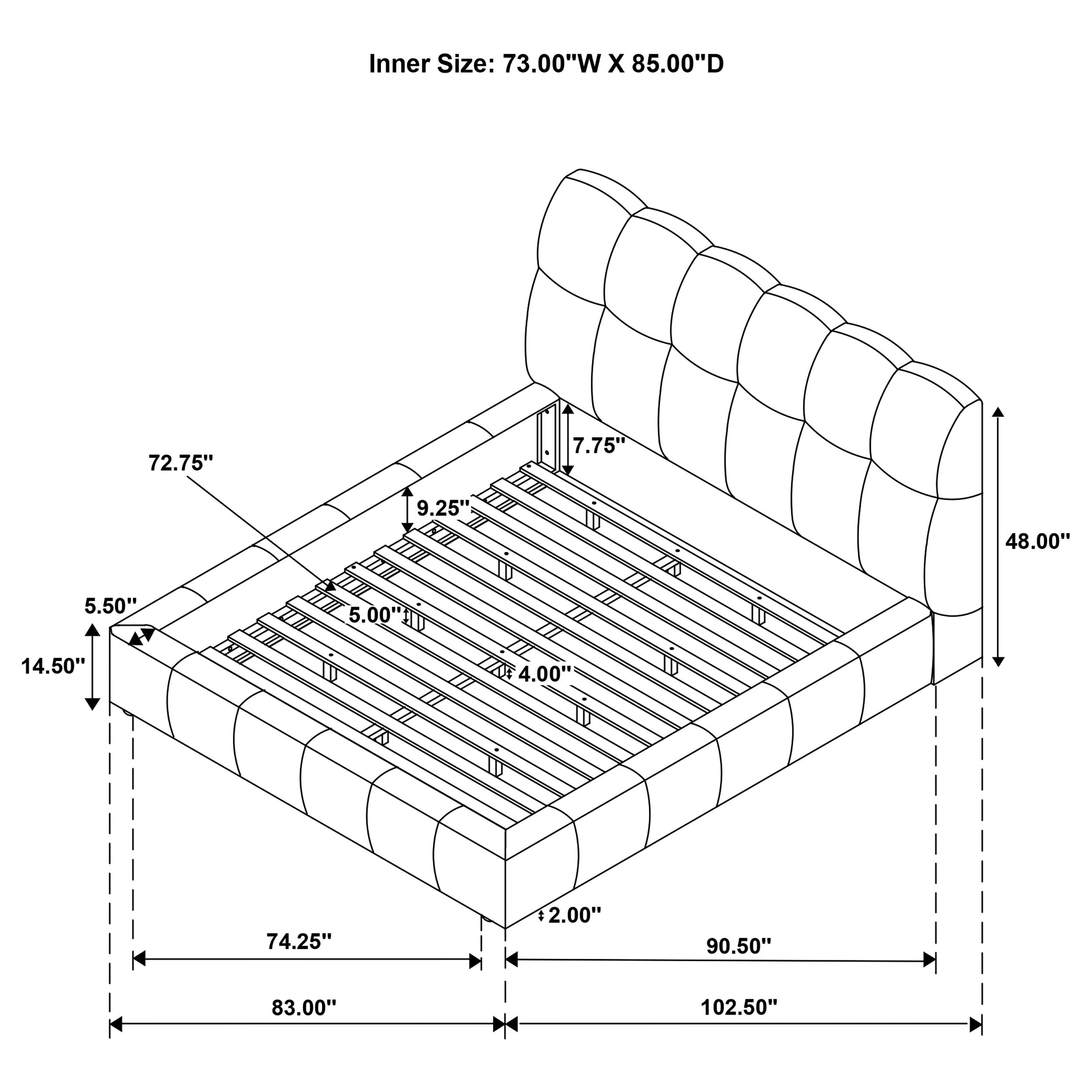 Nollet Panel Platform Bed - Ideal Furniture (Fresno,CA)
