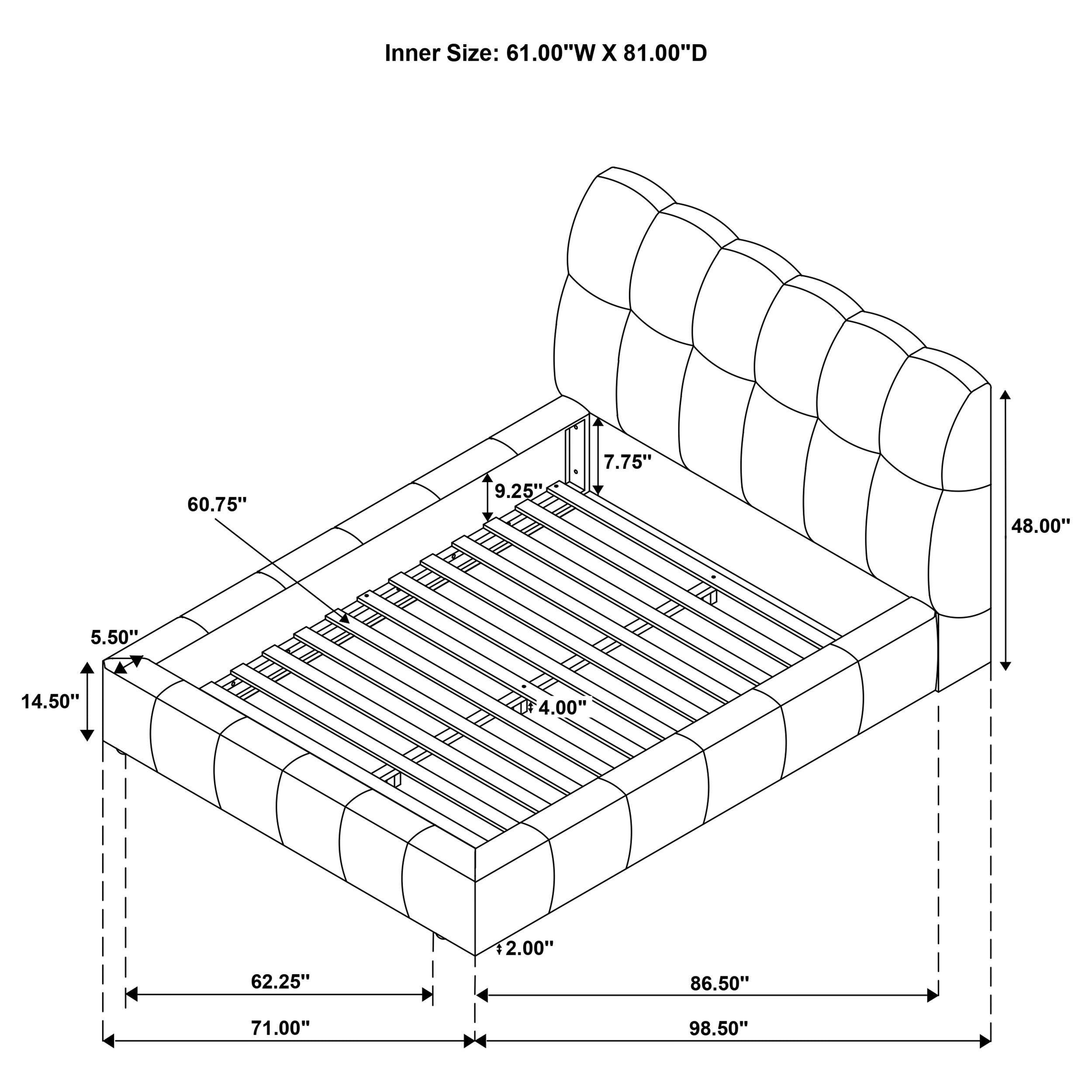 Nollet Panel Platform Bed - Ideal Furniture (Fresno,CA)