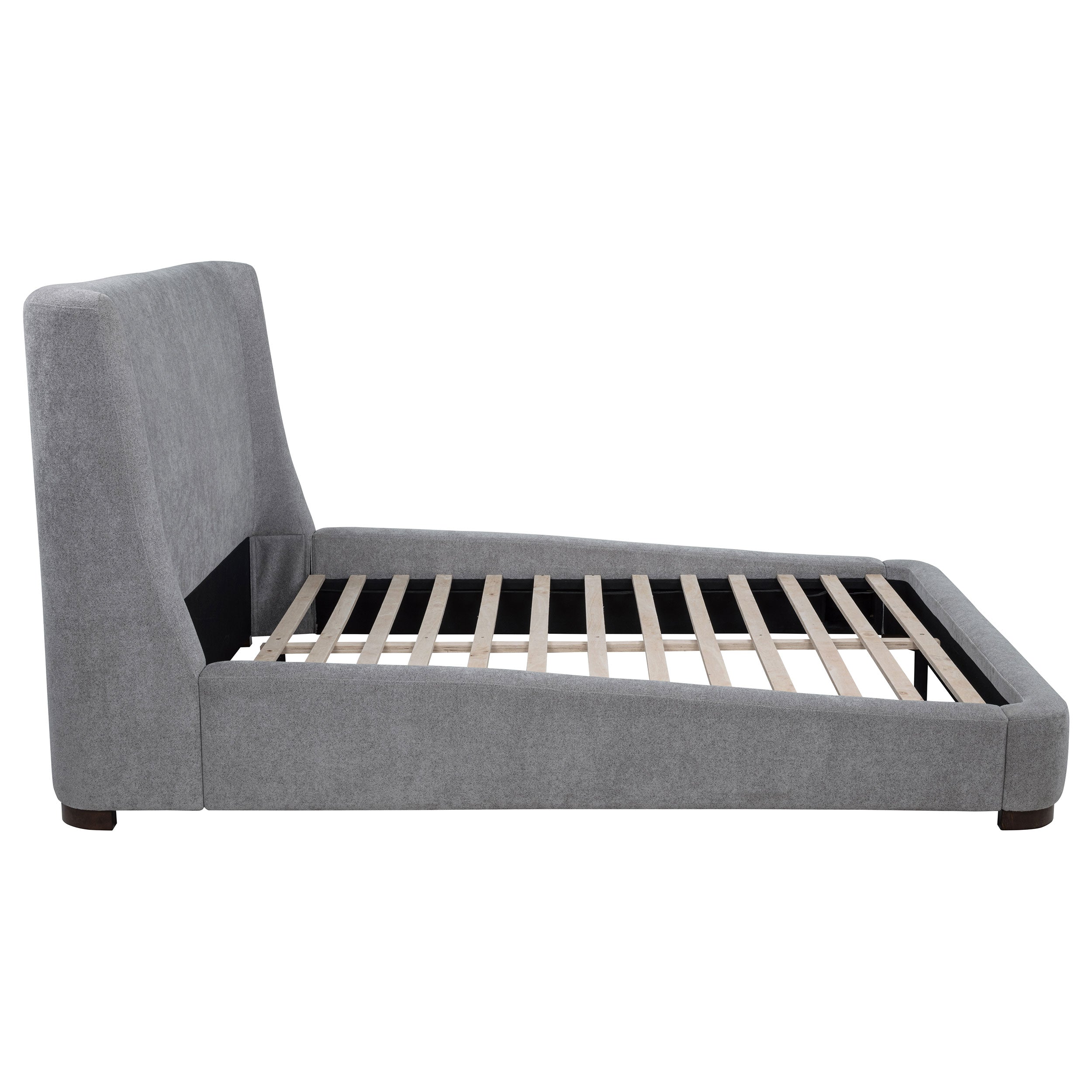 Rennes Wingback Platform Bed - Ideal Furniture (Fresno,CA)