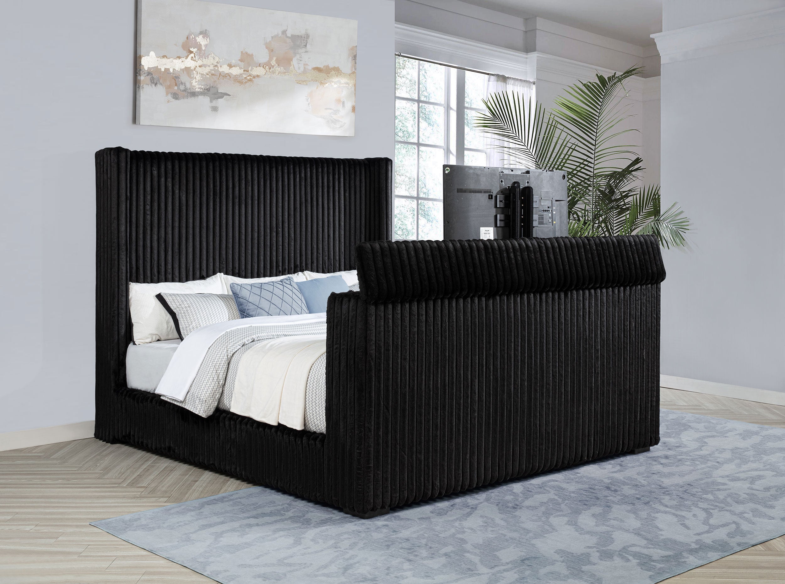 Centergrove Wingback TV Bed - Ideal Furniture (Fresno,CA)
