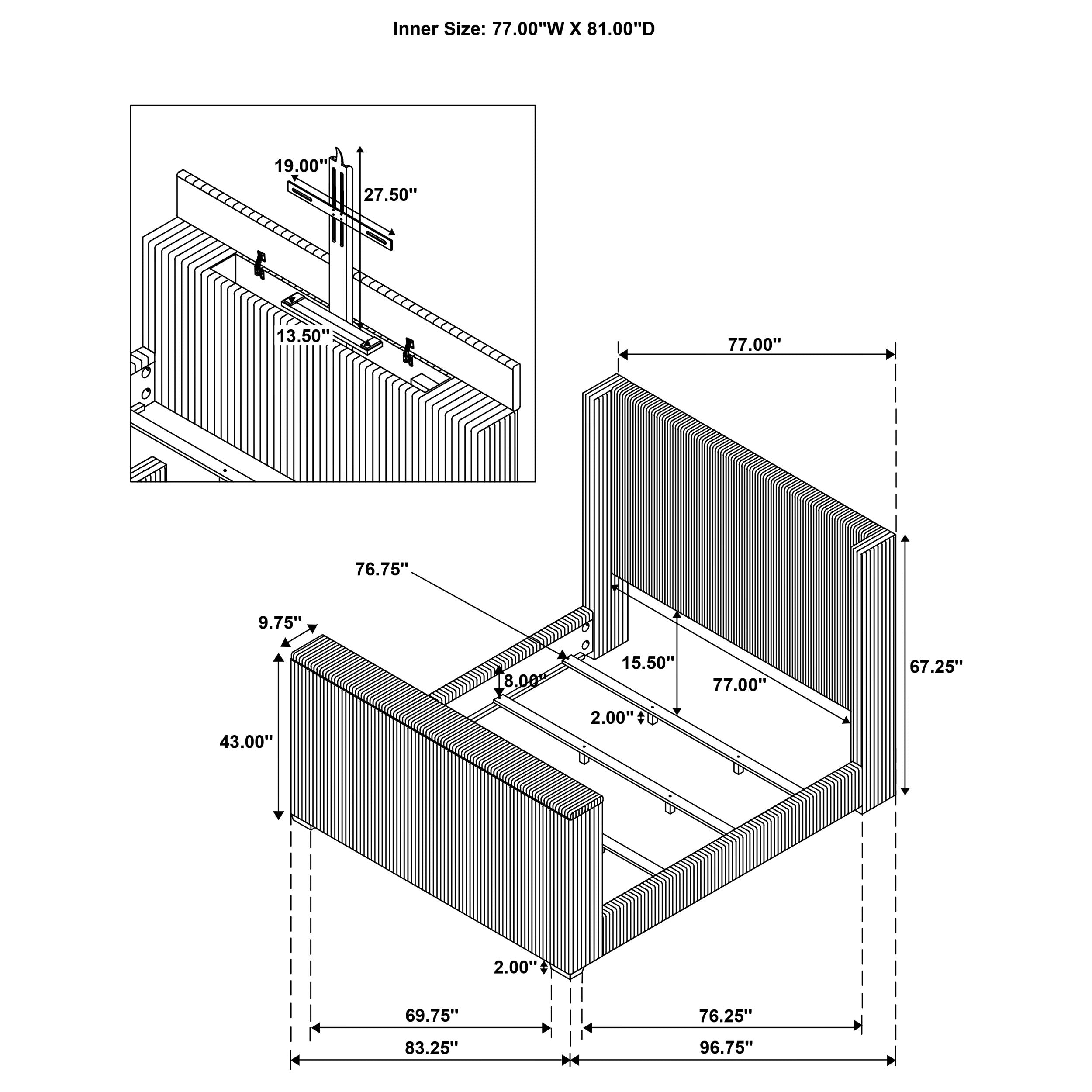 Centergrove Wingback TV Bed - Ideal Furniture (Fresno,CA)
