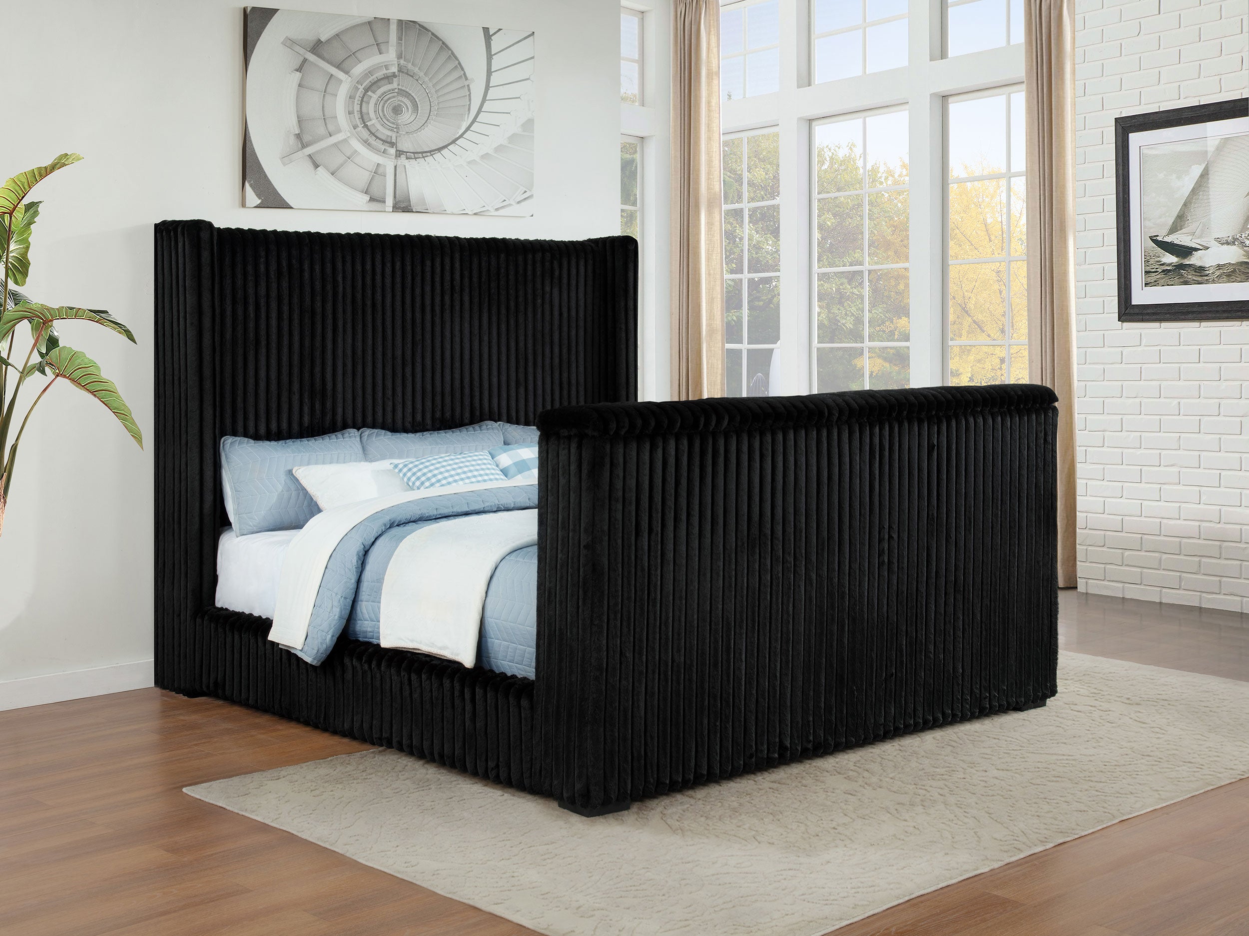Centergrove Wingback TV Bed - Ideal Furniture (Fresno,CA)