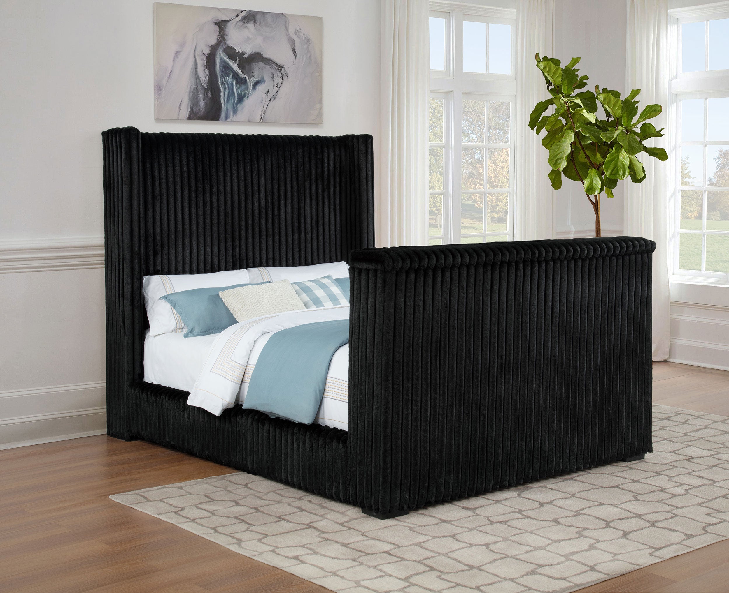Centergrove Wingback TV Bed - Ideal Furniture (Fresno,CA)