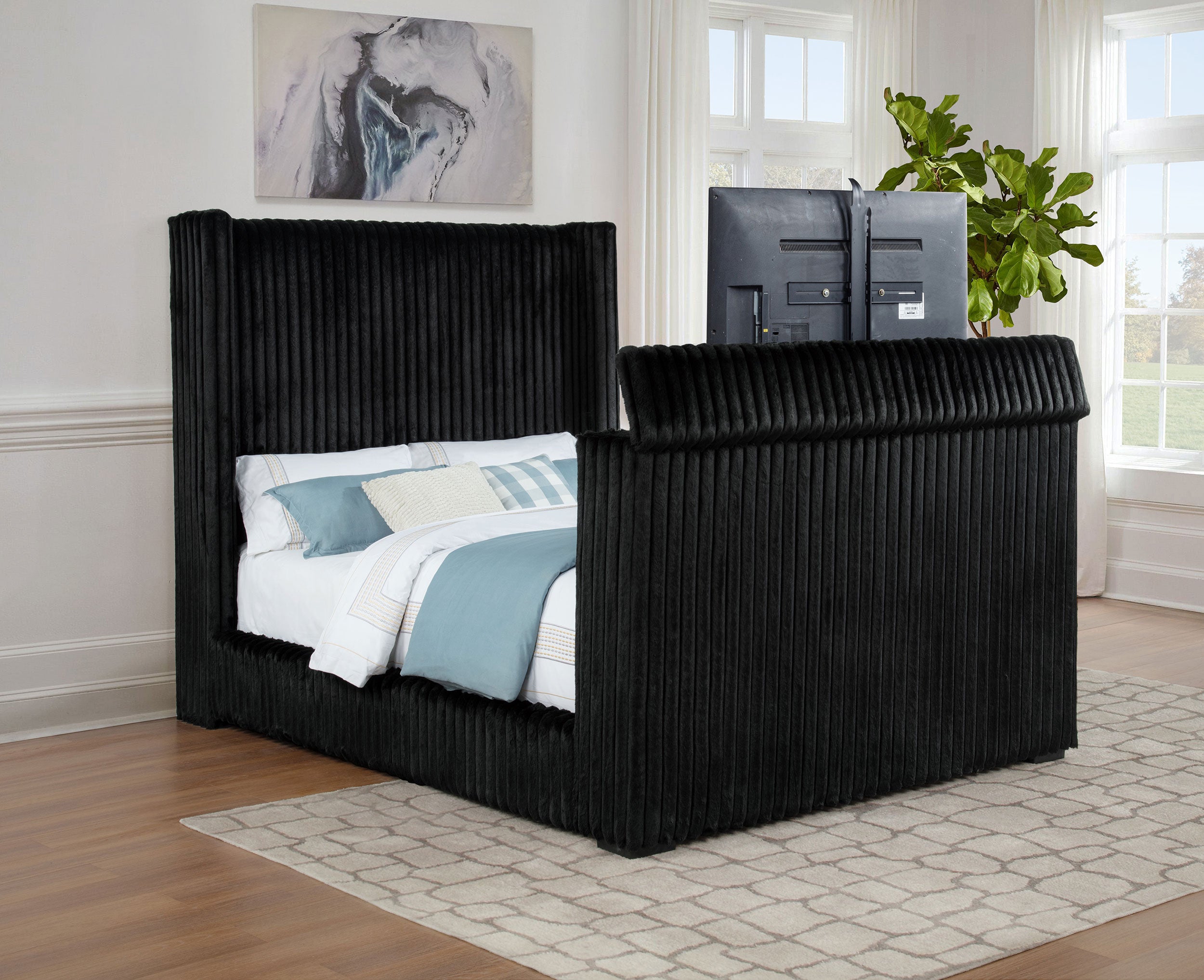 Centergrove Wingback TV Bed - Ideal Furniture (Fresno,CA)