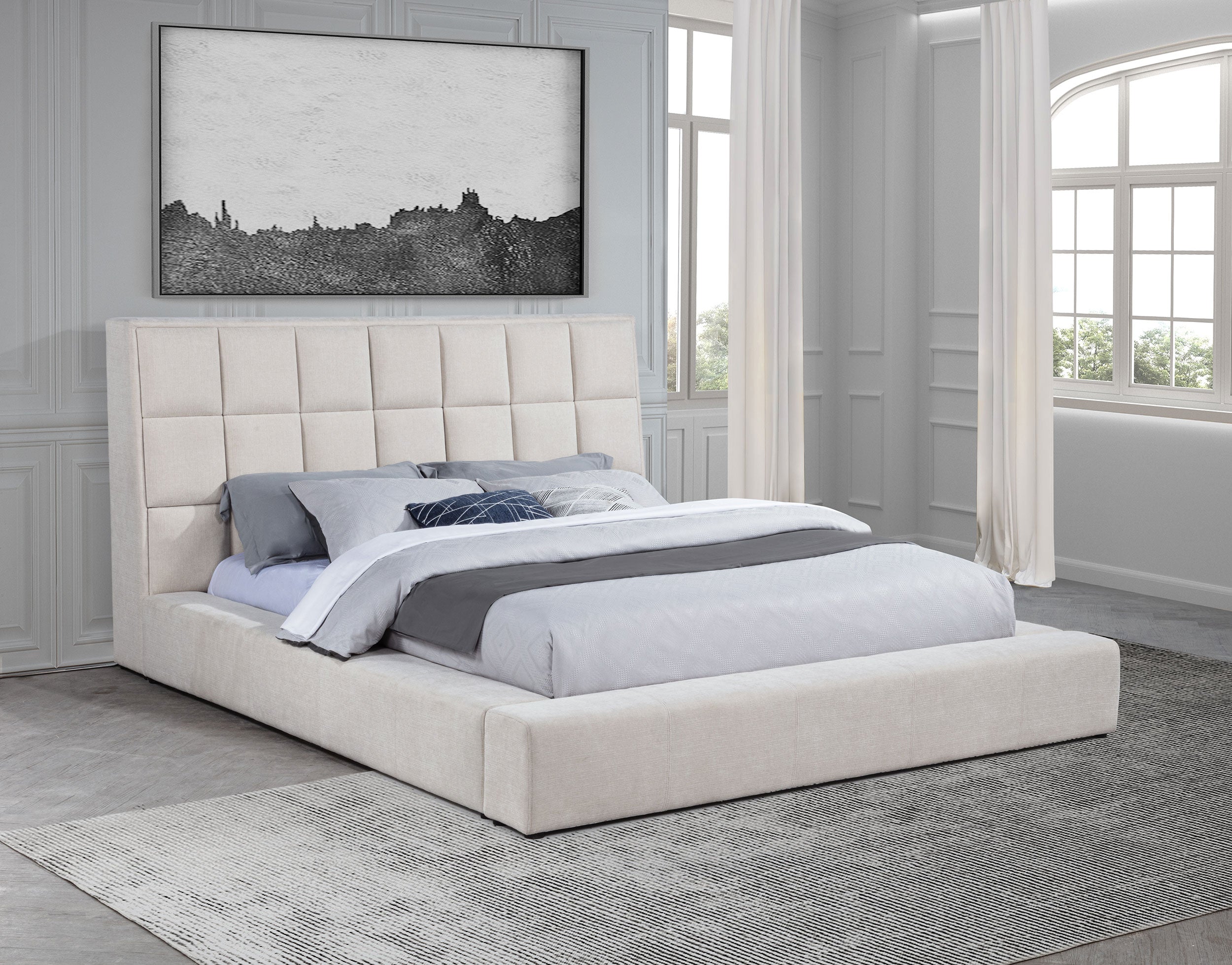 Dreux Panel Platform Bed - Ideal Furniture (Fresno,CA)