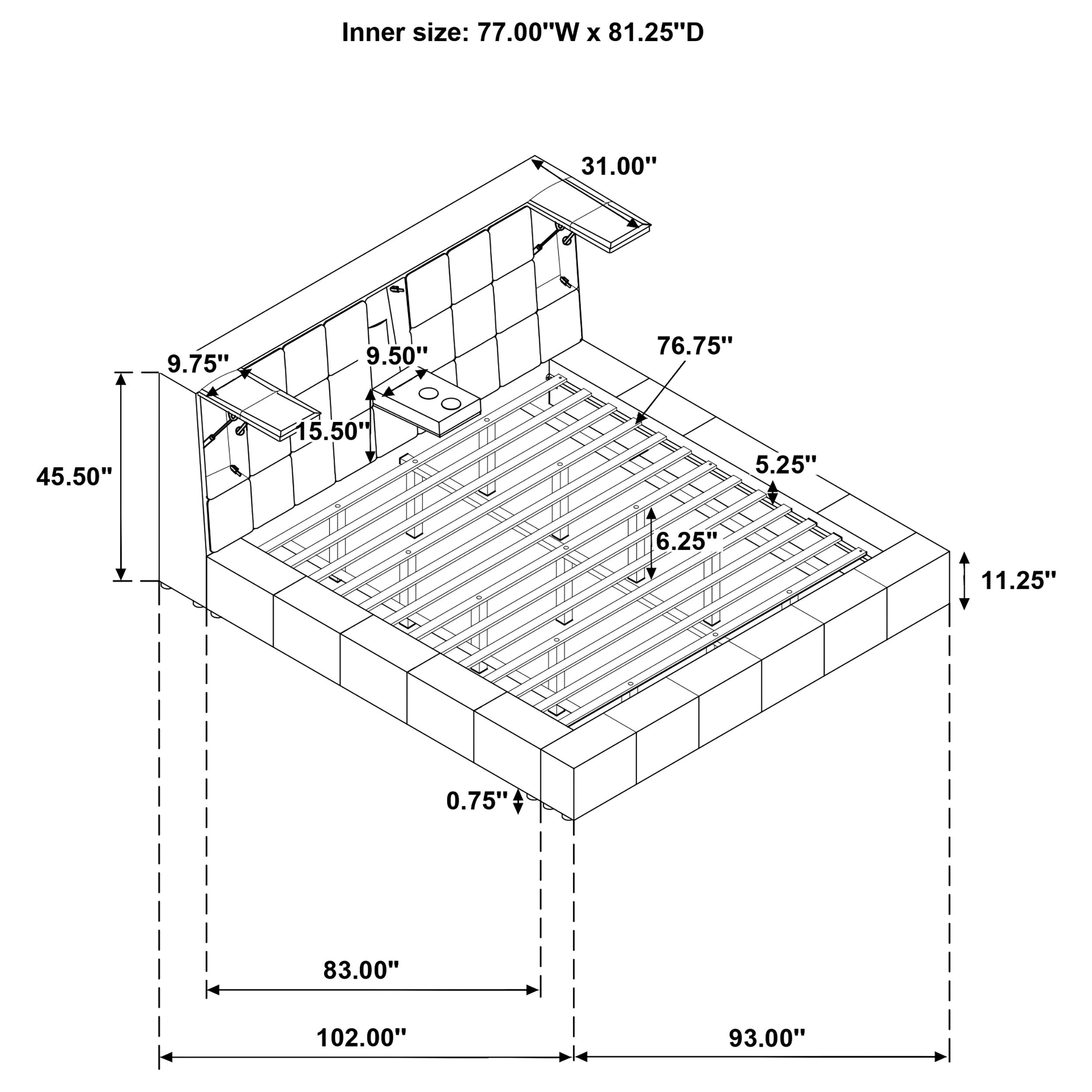 Dreux Panel Platform Bed - Ideal Furniture (Fresno,CA)