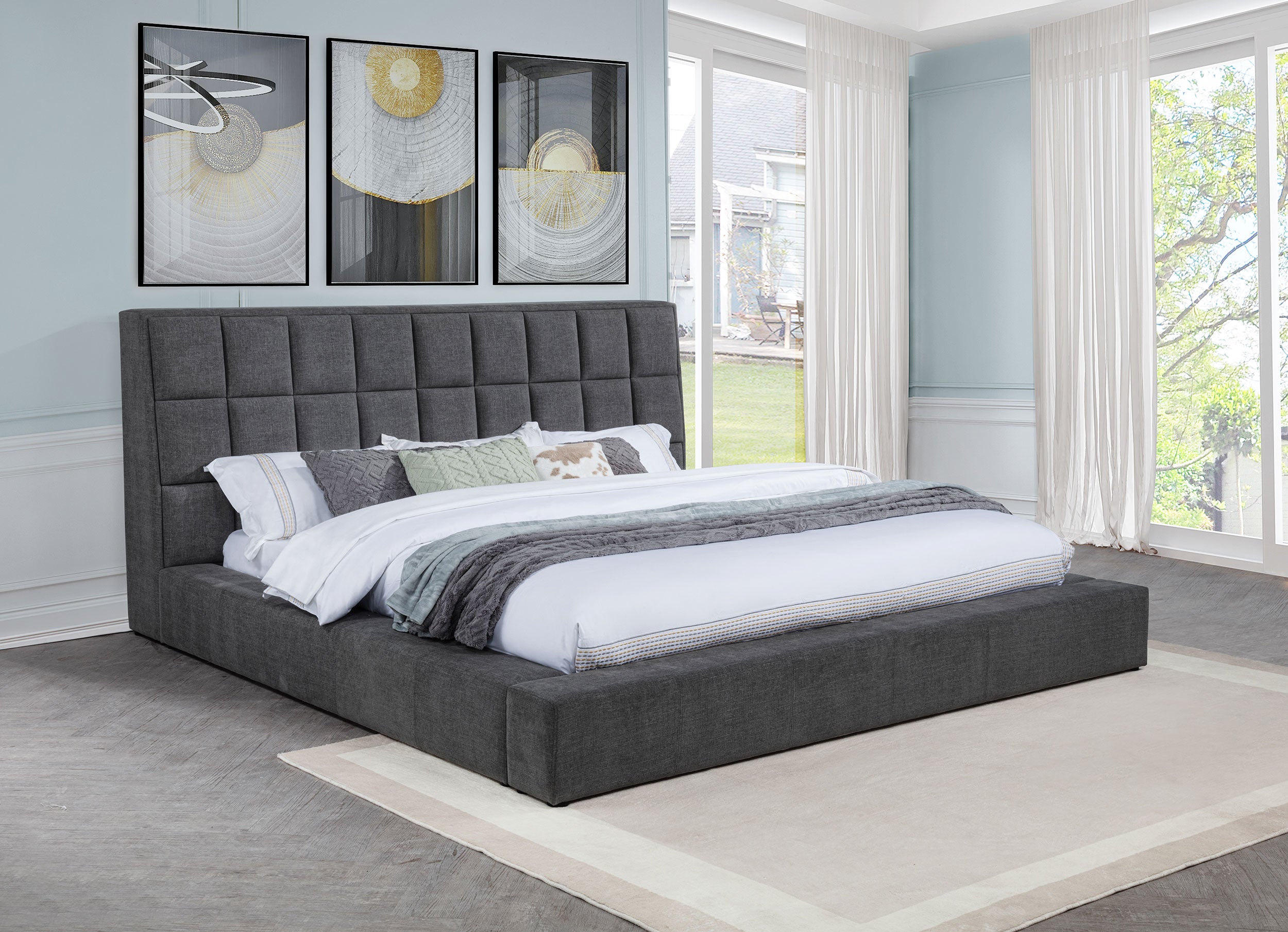 Dreux Panel Platform Bed - Ideal Furniture (Fresno,CA)