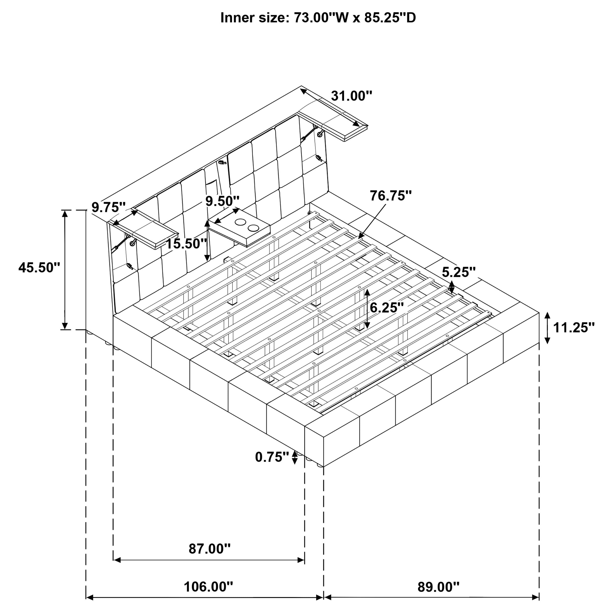 Dreux Panel Platform Bed - Ideal Furniture (Fresno,CA)