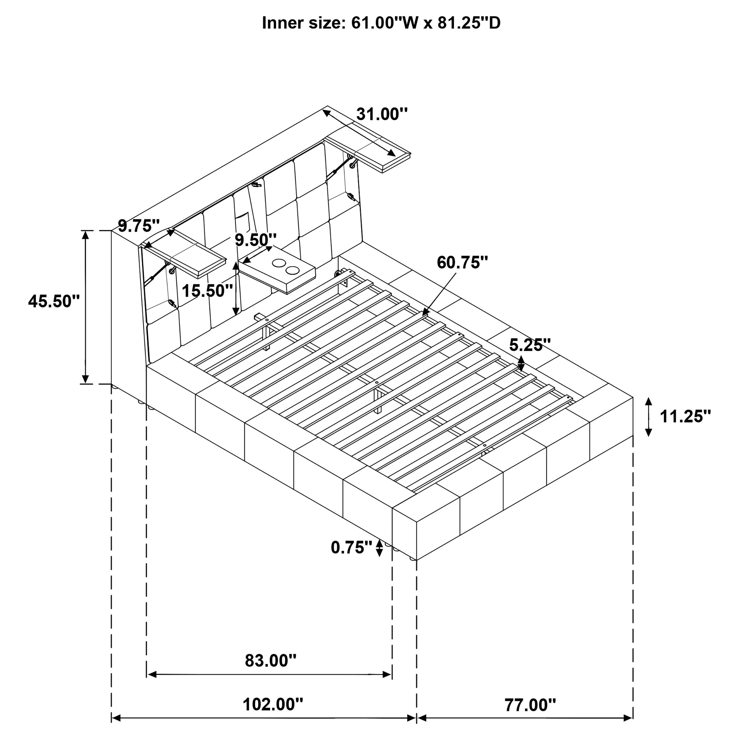 Dreux Panel Platform Bed - Ideal Furniture (Fresno,CA)