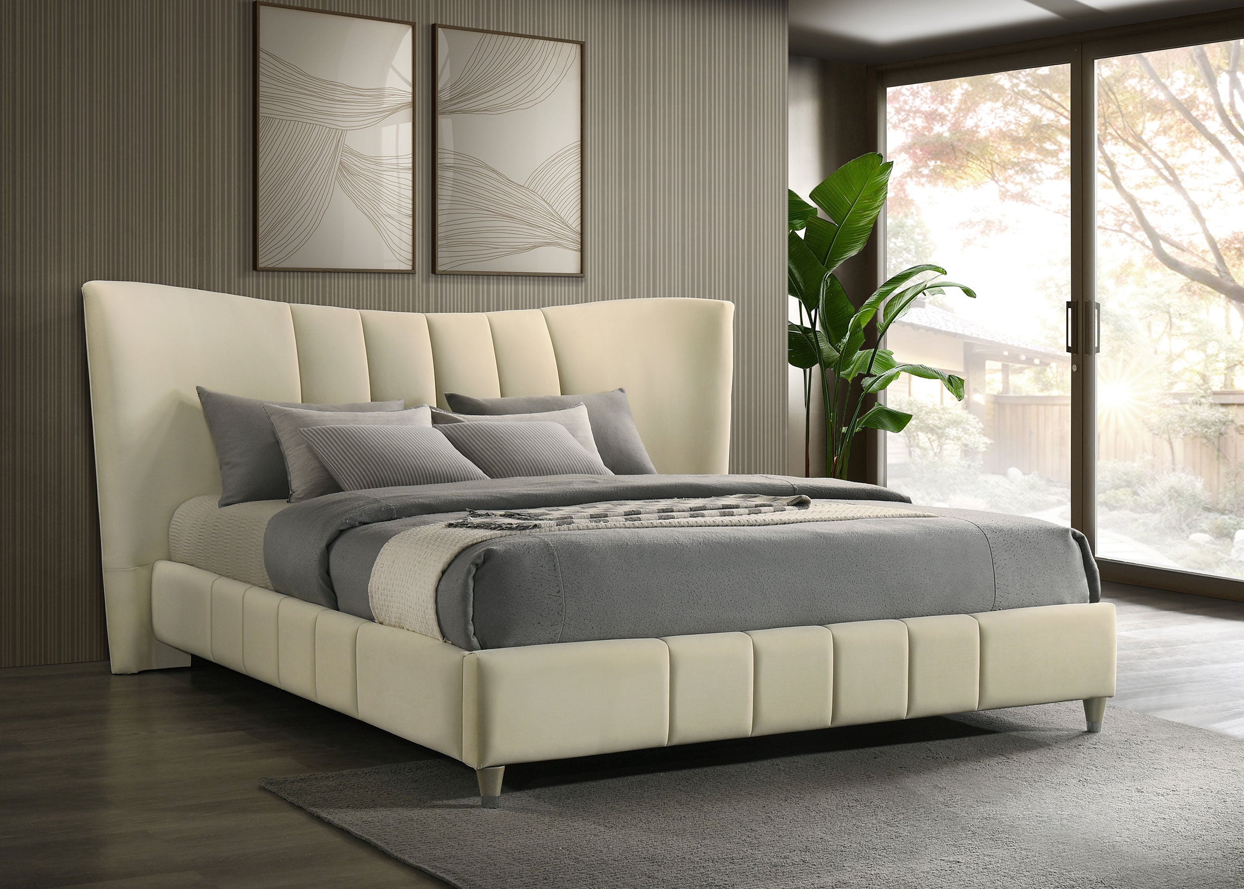Evelyn Panel Platform Bed - Ideal Furniture (Fresno,CA)
