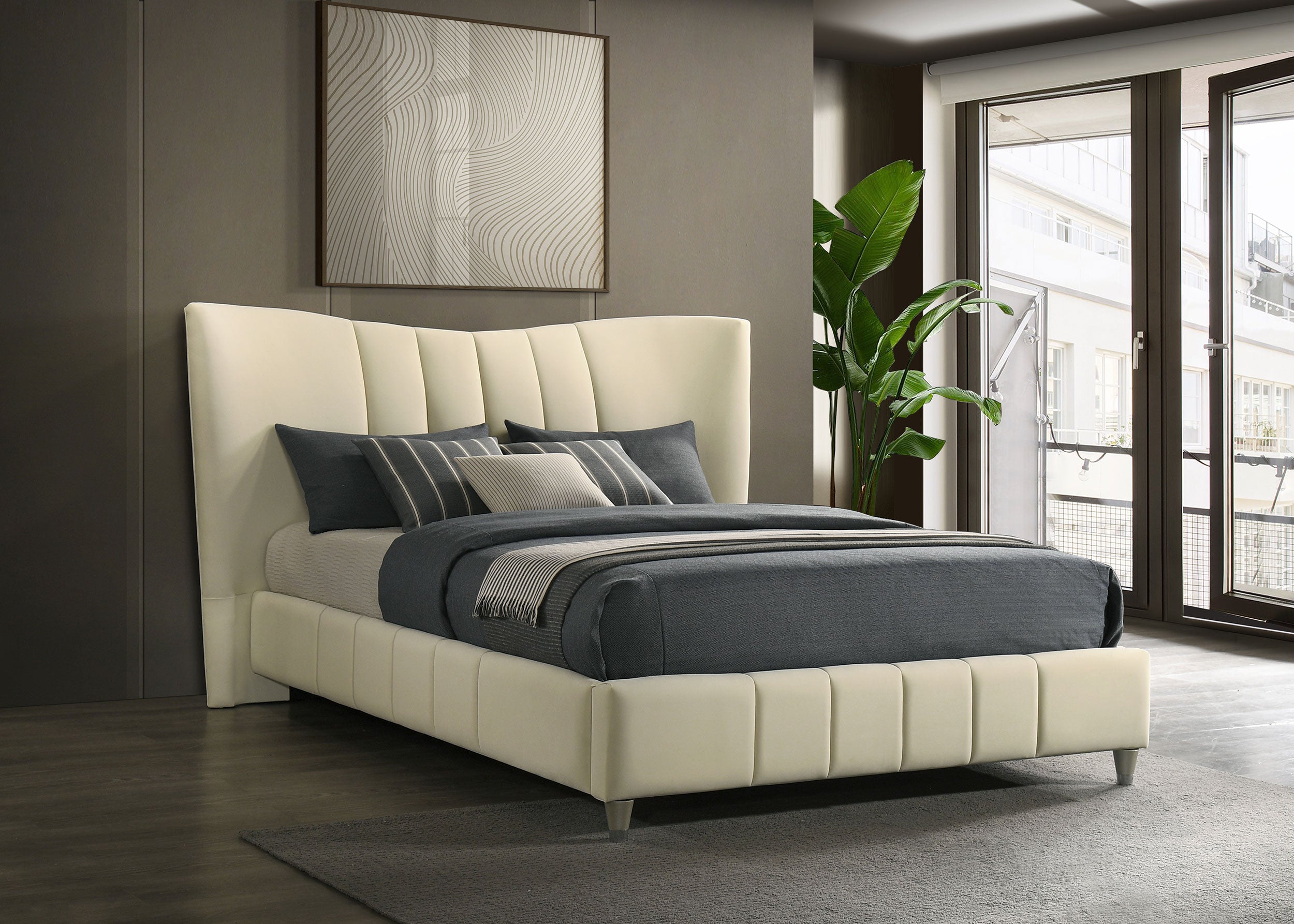 Evelyn Panel Platform Bed - Ideal Furniture (Fresno,CA)