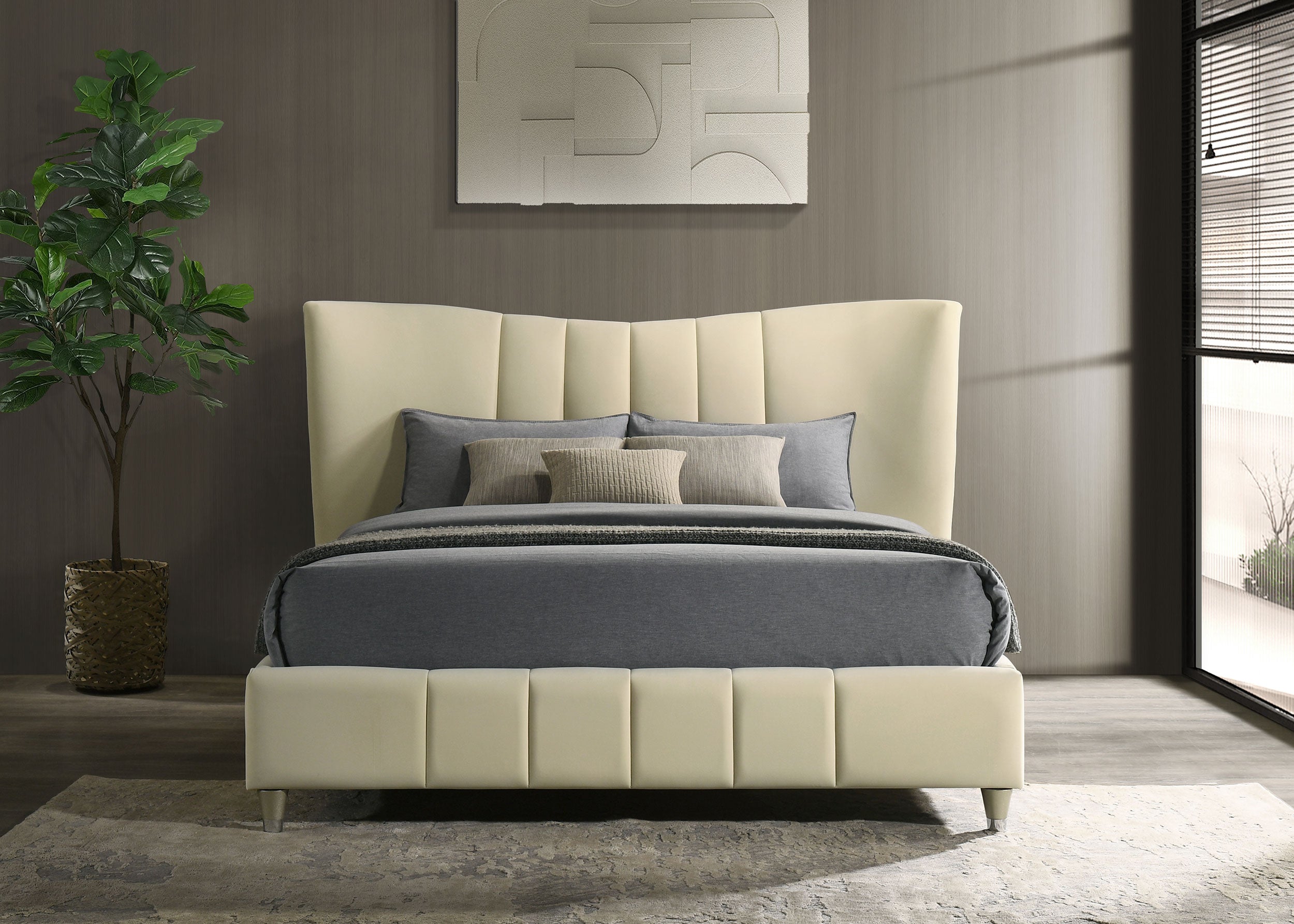 Evelyn Panel Platform Bed - Ideal Furniture (Fresno,CA)