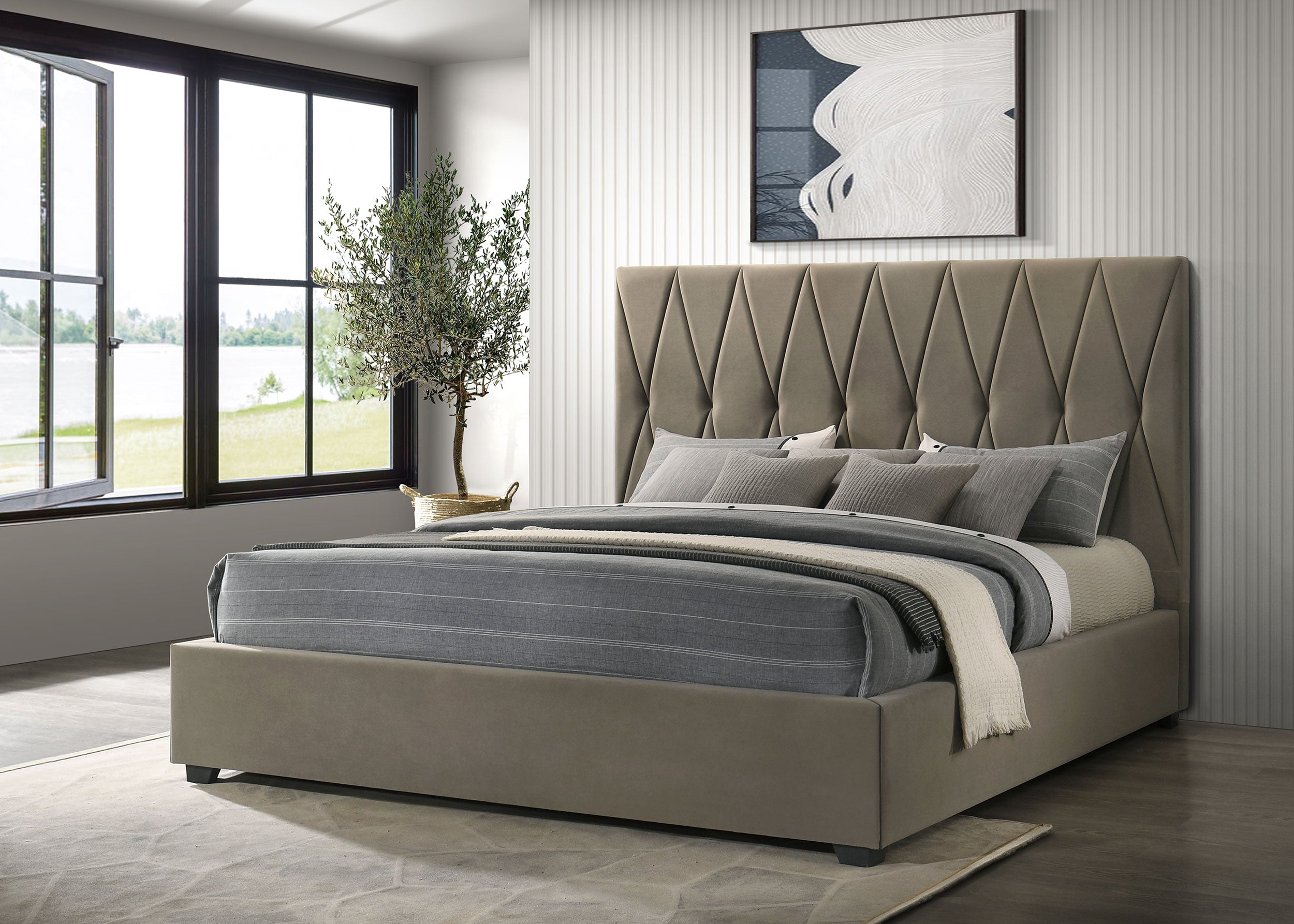 Delsea Panel Platform Bed - Ideal Furniture (Fresno,CA)