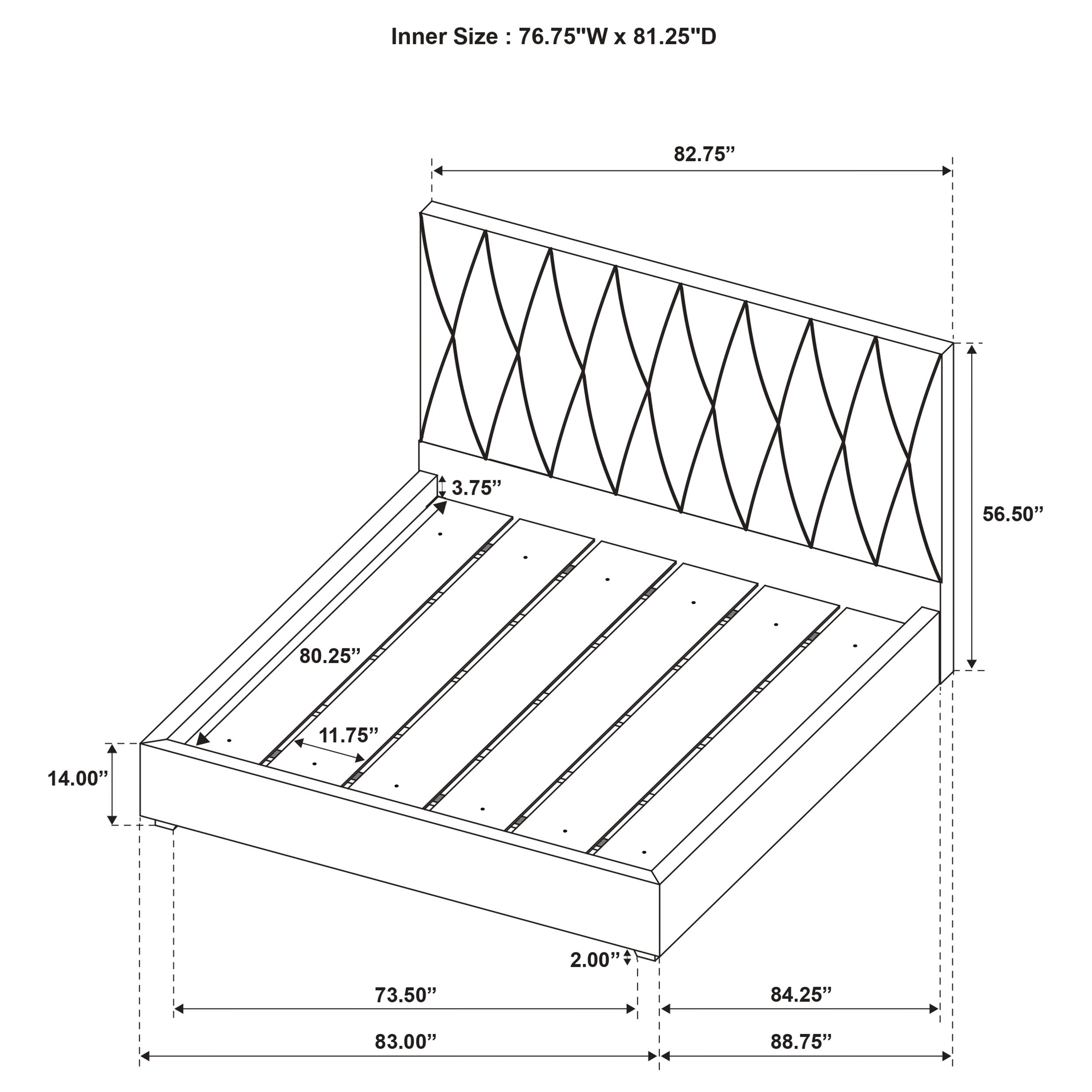 Delsea Panel Platform Bed - Ideal Furniture (Fresno,CA)
