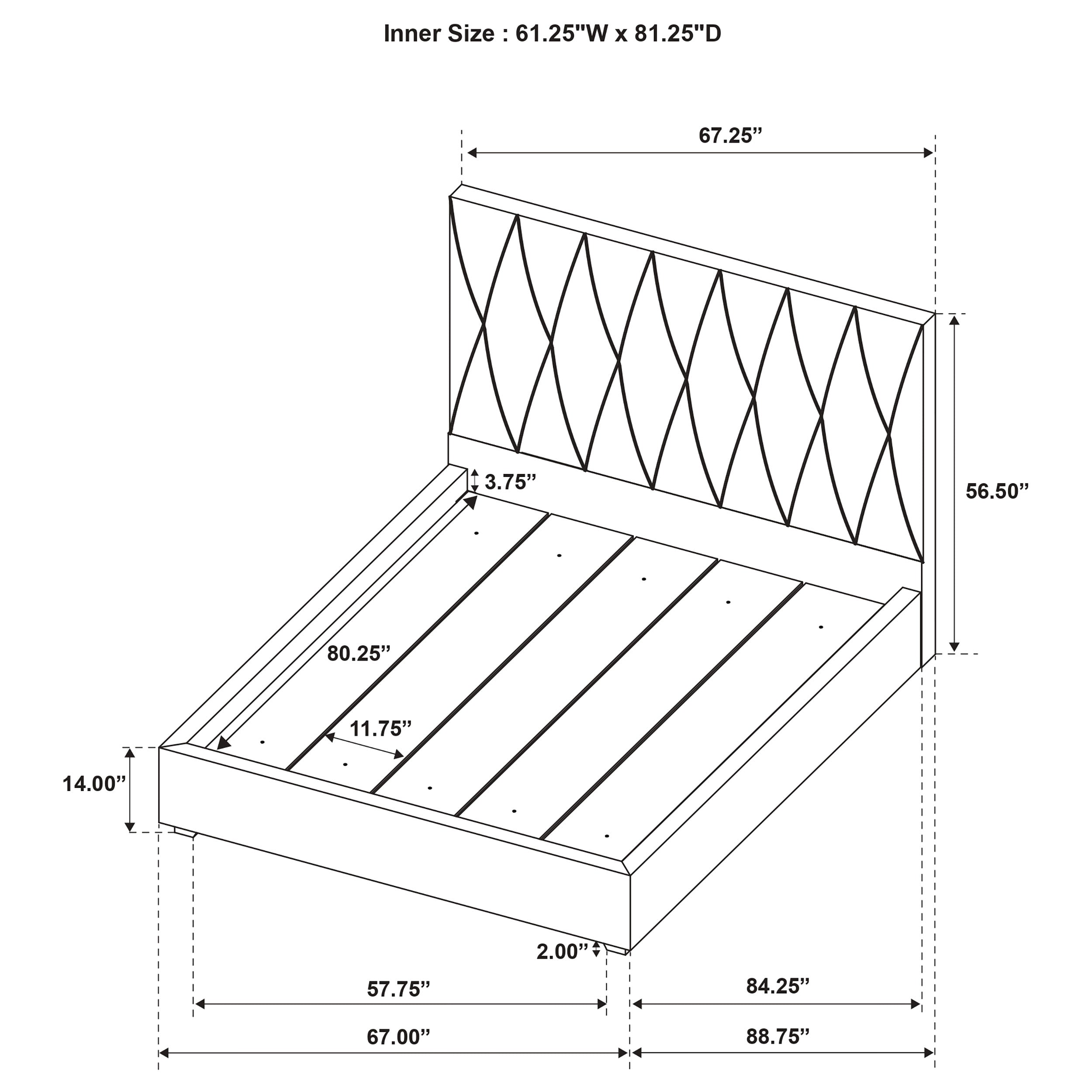 Delsea Panel Platform Bed - Ideal Furniture (Fresno,CA)