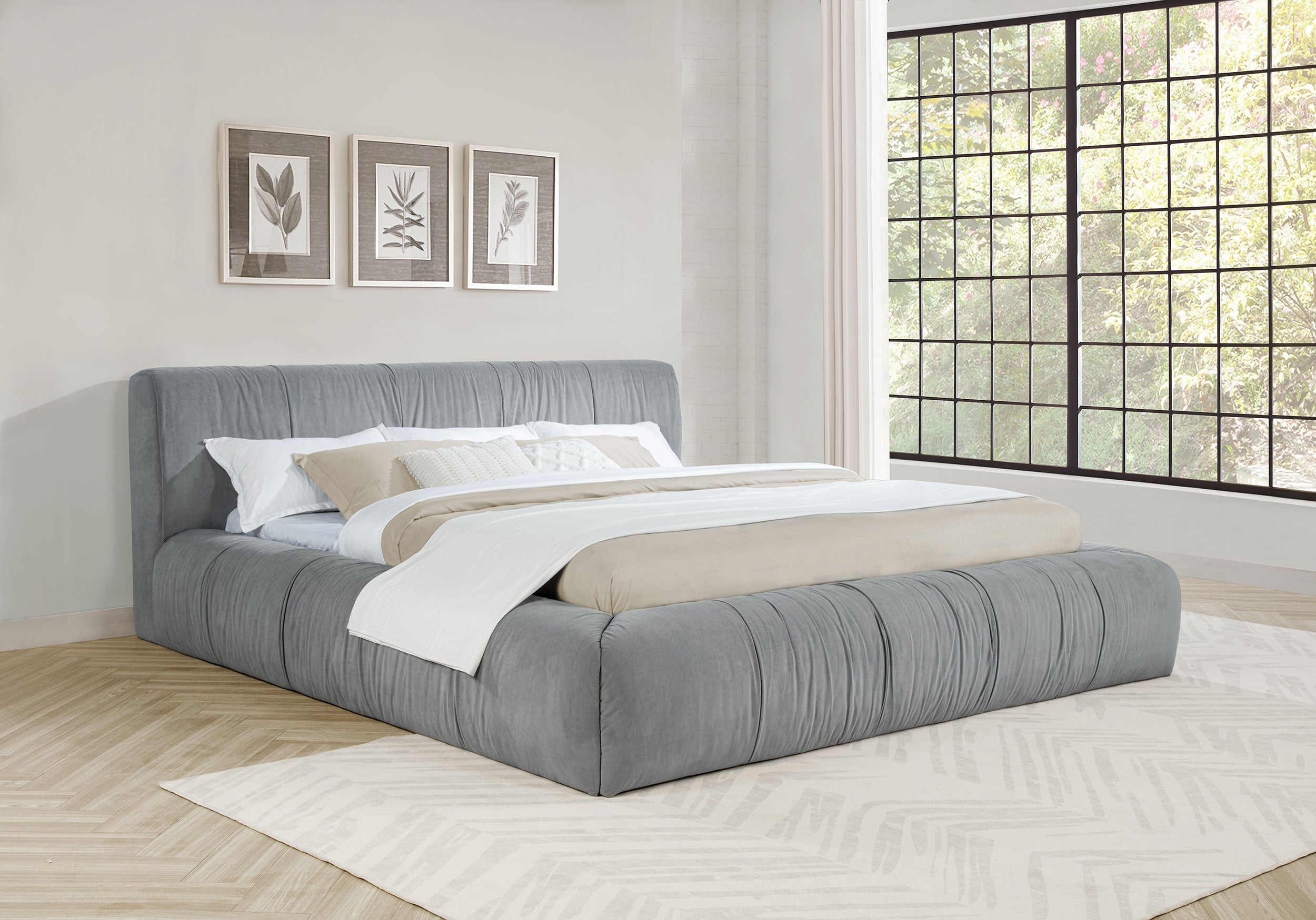 Wilshire Panel Platform Bed - Ideal Furniture (Fresno,CA)