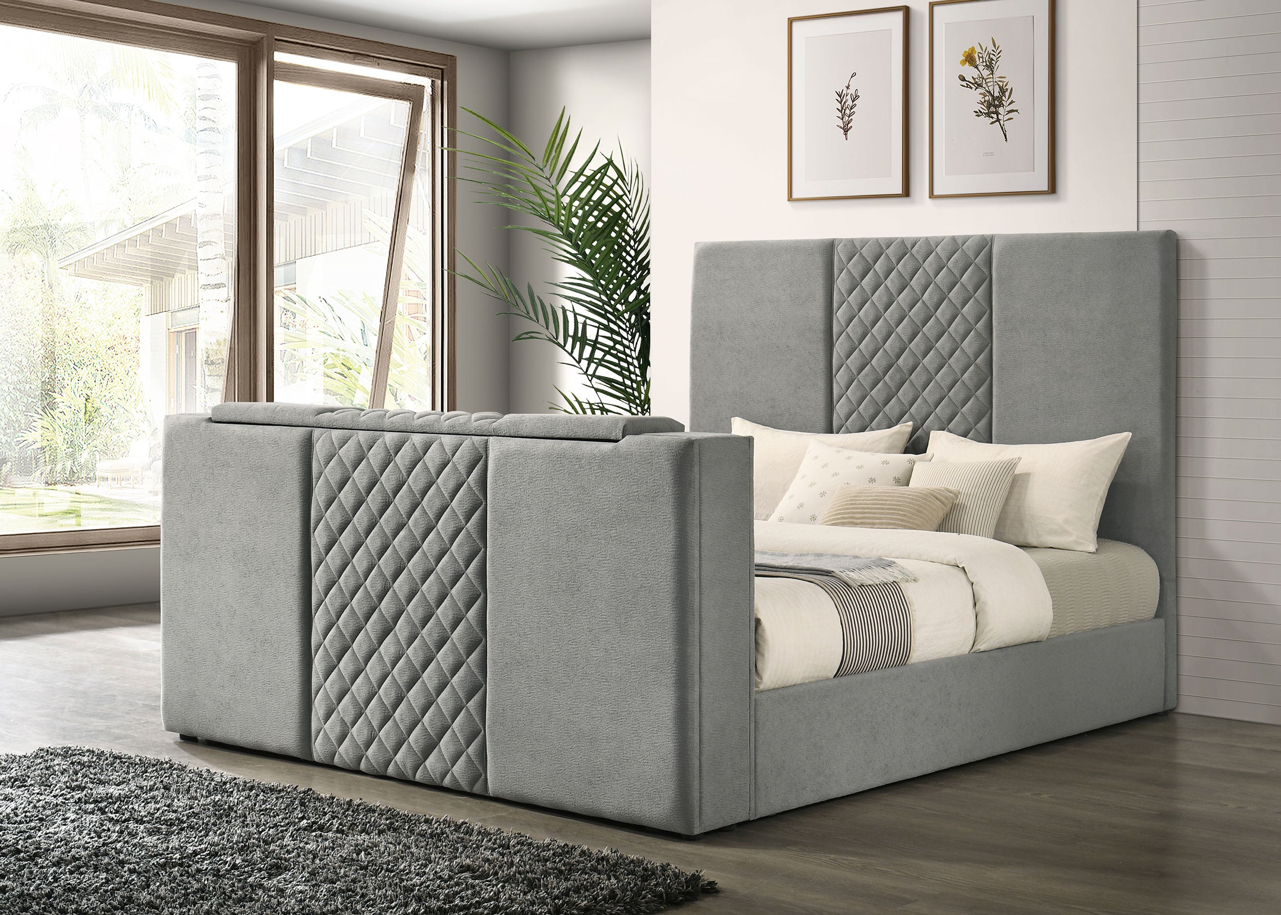 Tara Panel TV Bed - Ideal Furniture (Fresno,CA)