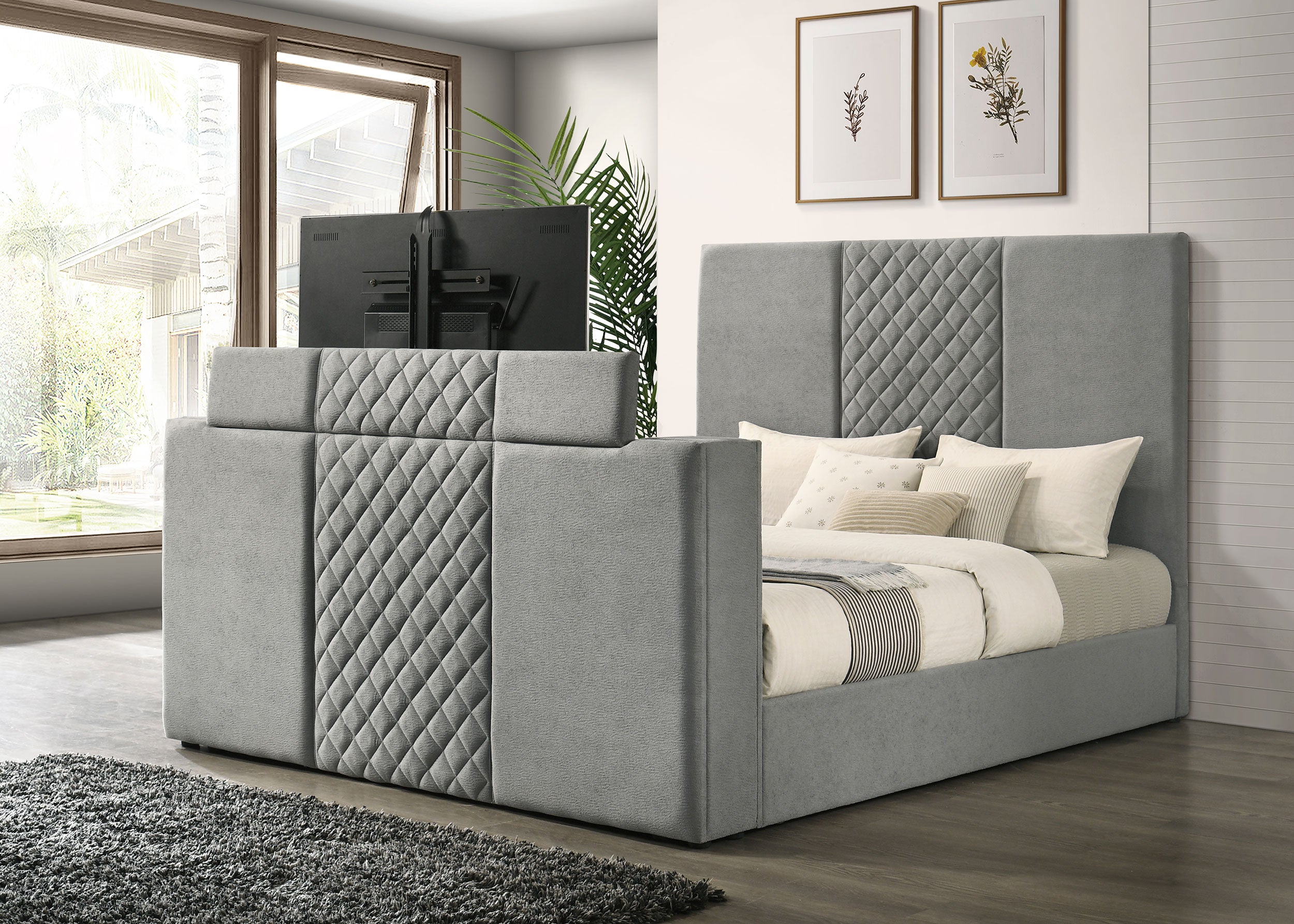 Tara Panel TV Bed - Ideal Furniture (Fresno,CA)