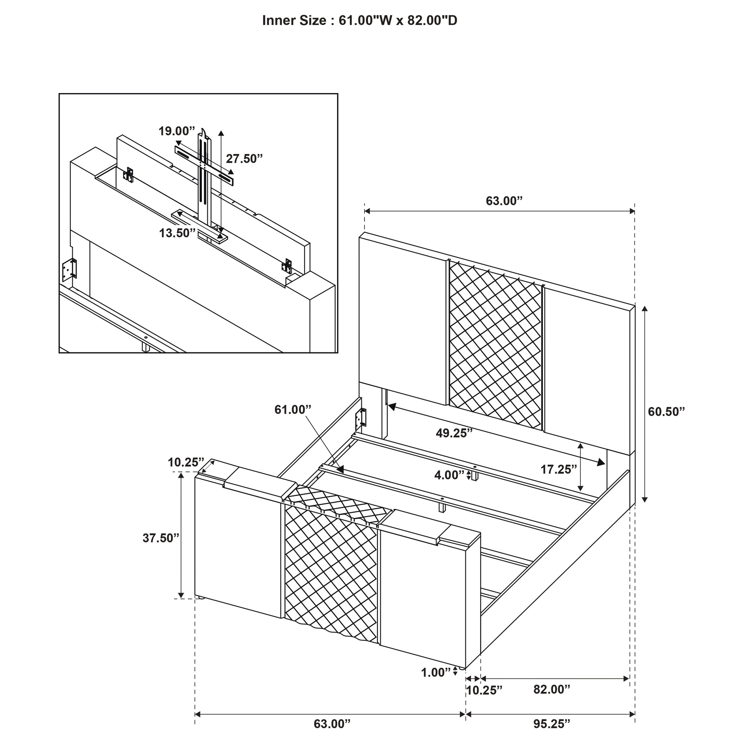 Tara Panel TV Bed - Ideal Furniture (Fresno,CA)