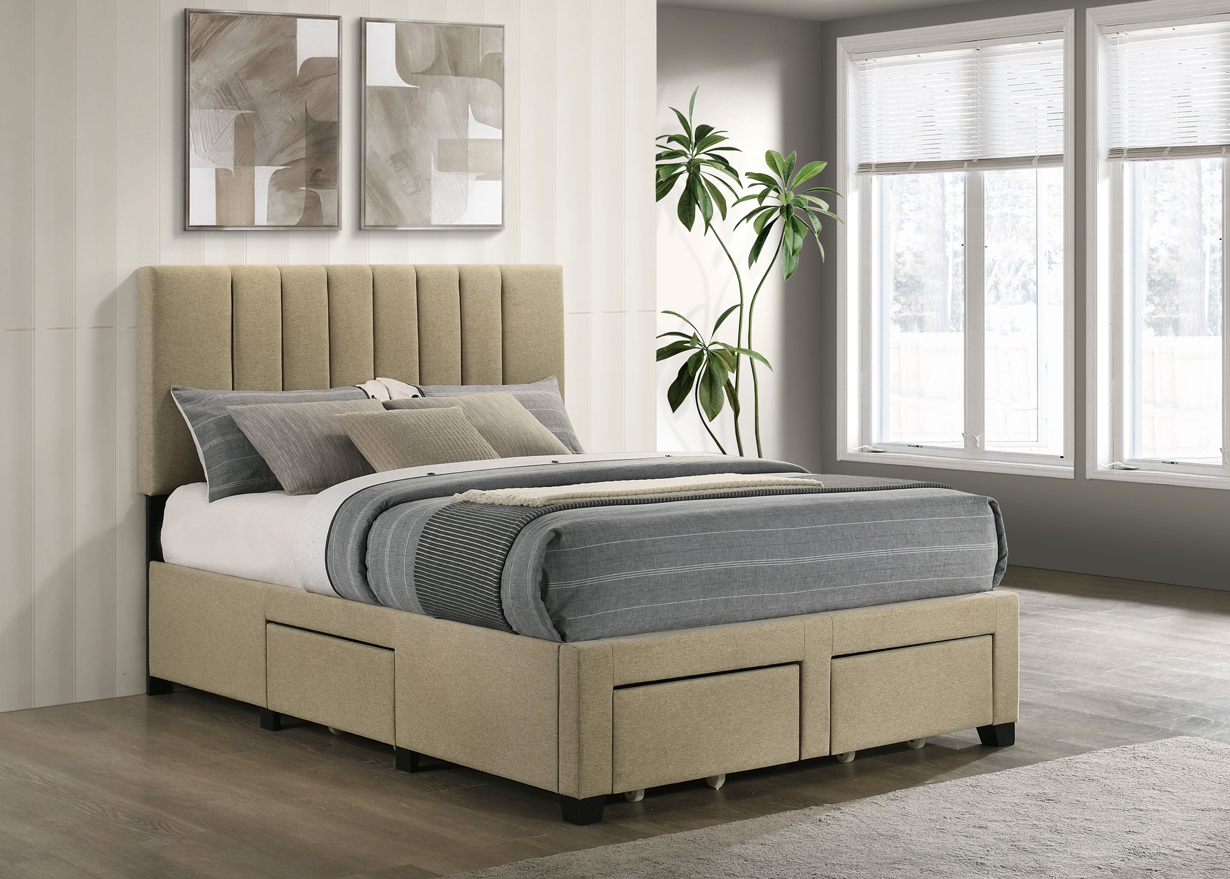 Wheatland Panel Platform Storage Bed - Ideal Furniture (Fresno,CA)