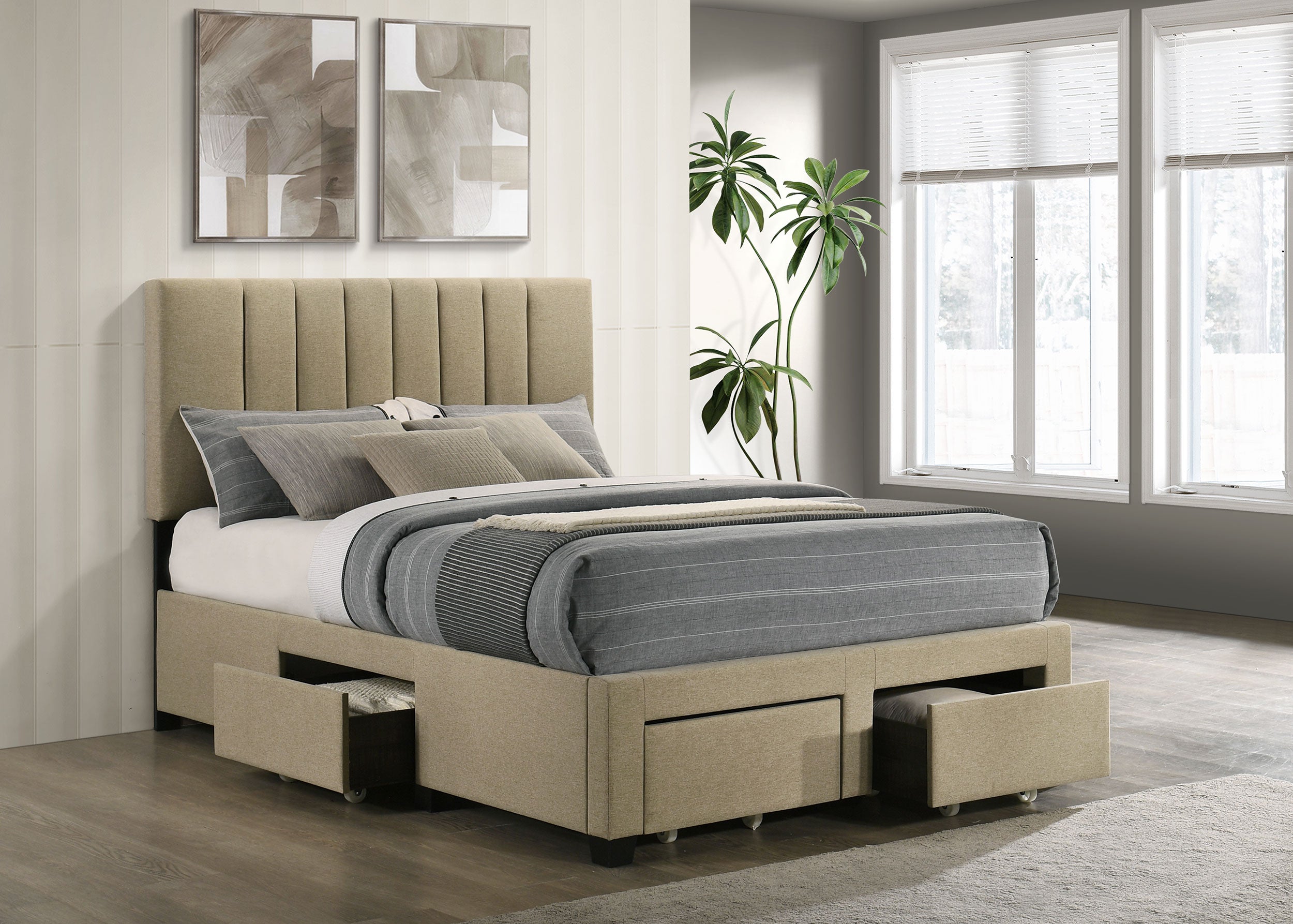 Wheatland Panel Platform Storage Bed - Ideal Furniture (Fresno,CA)