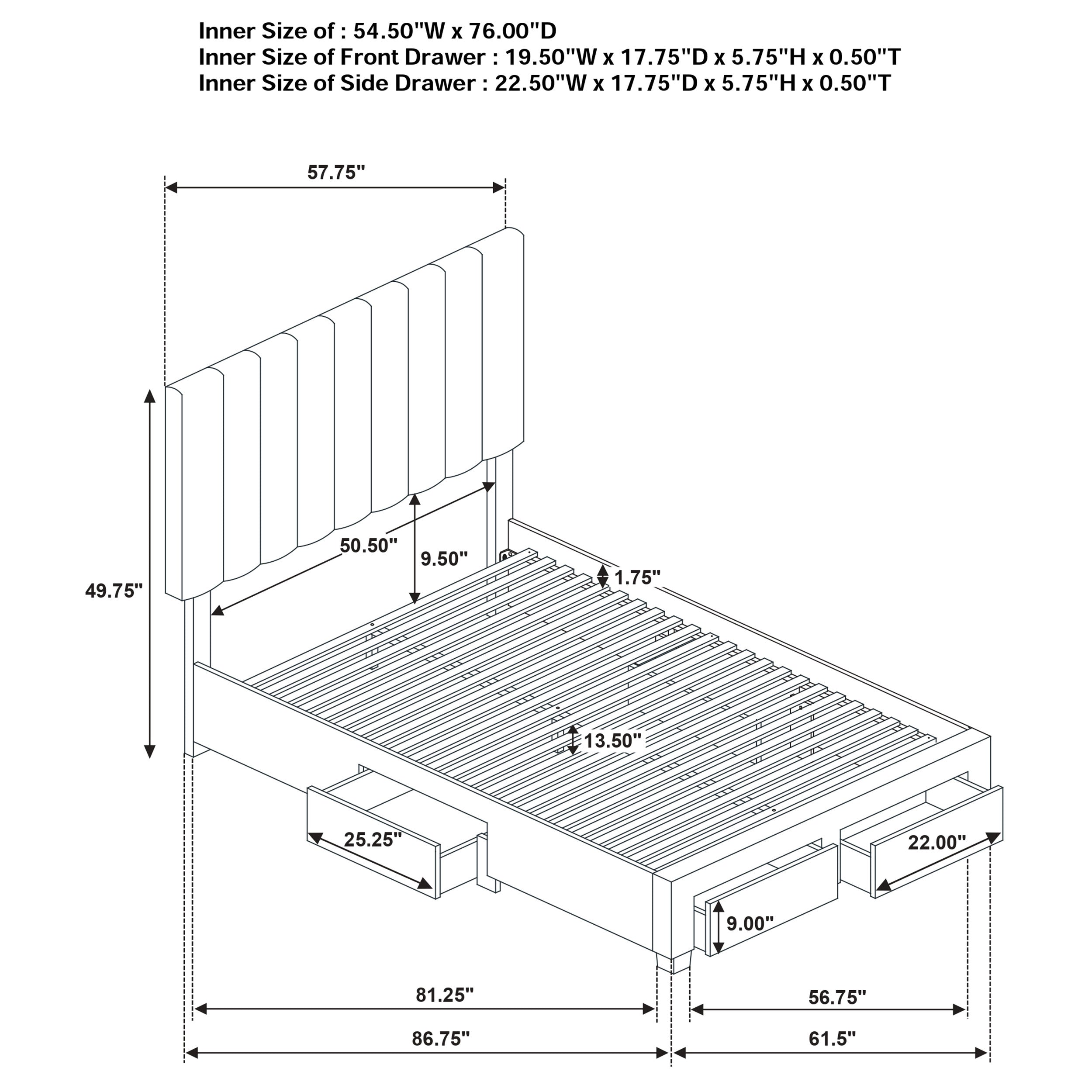 Wheatland Panel Platform Storage Bed - Ideal Furniture (Fresno,CA)