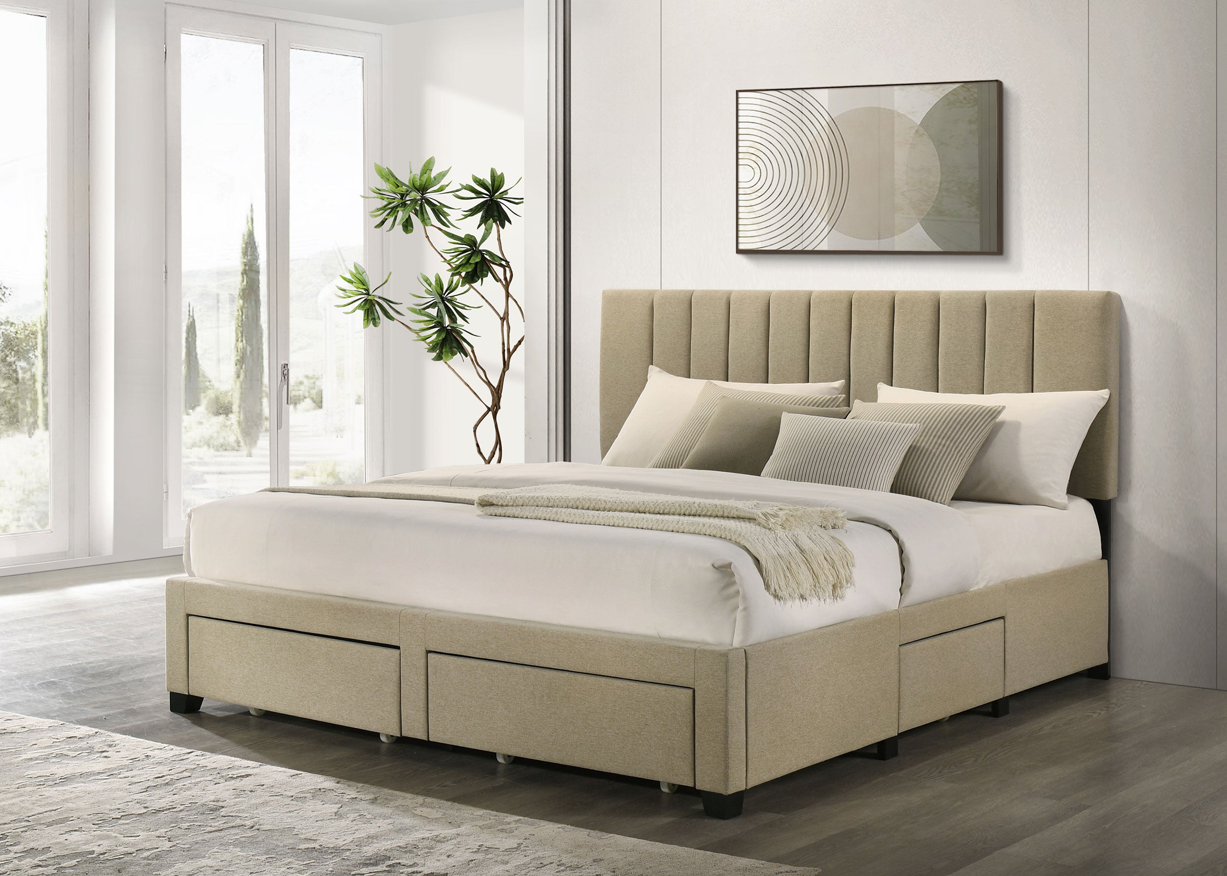 Wheatland Panel Platform Storage Bed - Ideal Furniture (Fresno,CA)