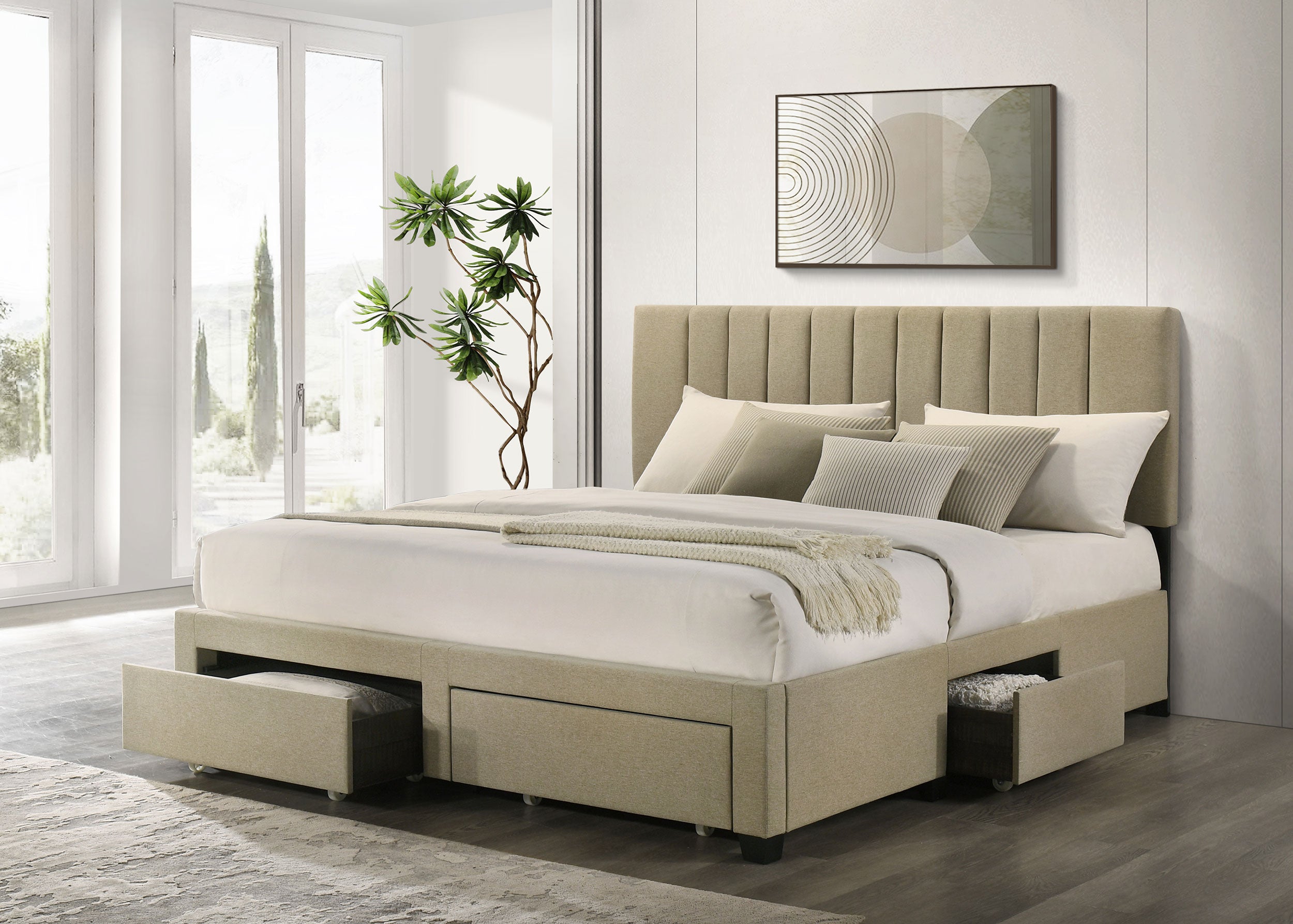 Wheatland Panel Platform Storage Bed - Ideal Furniture (Fresno,CA)