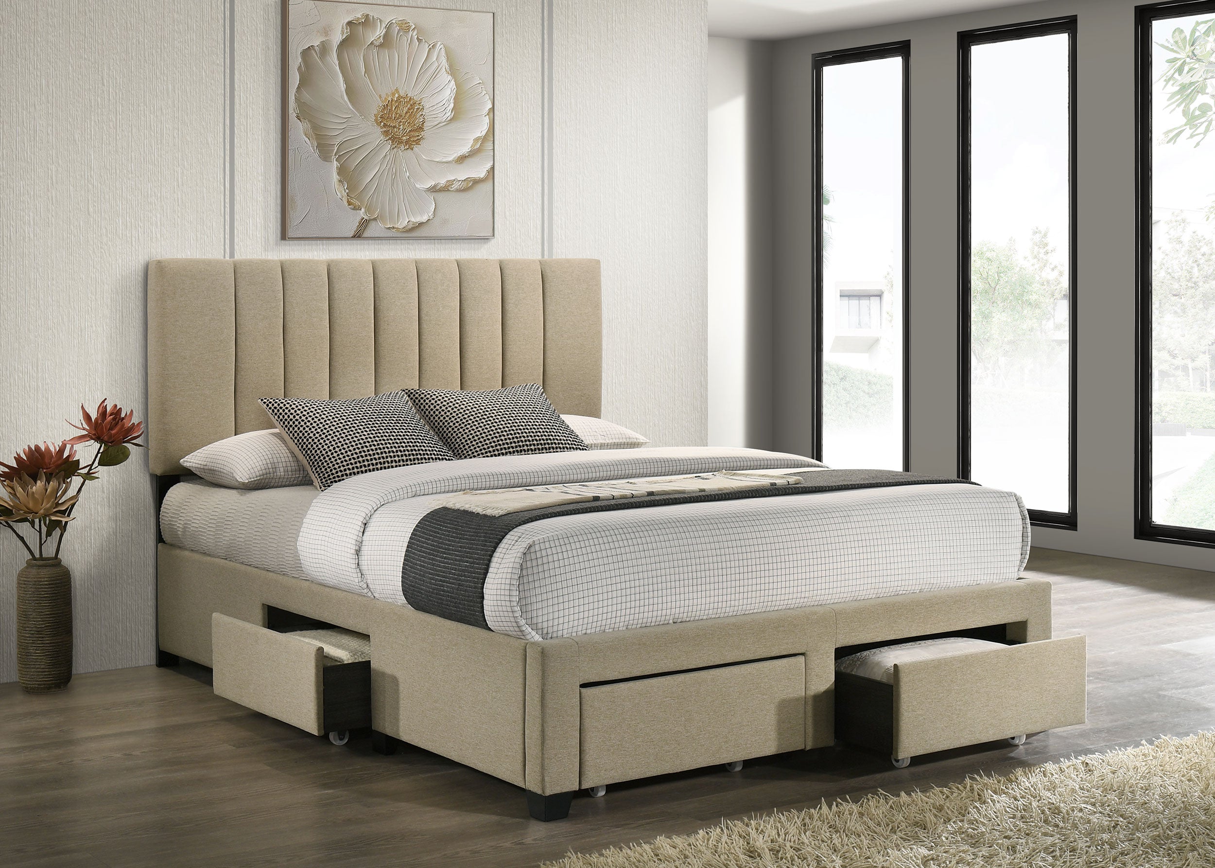 Wheatland Panel Platform Storage Bed - Ideal Furniture (Fresno,CA)